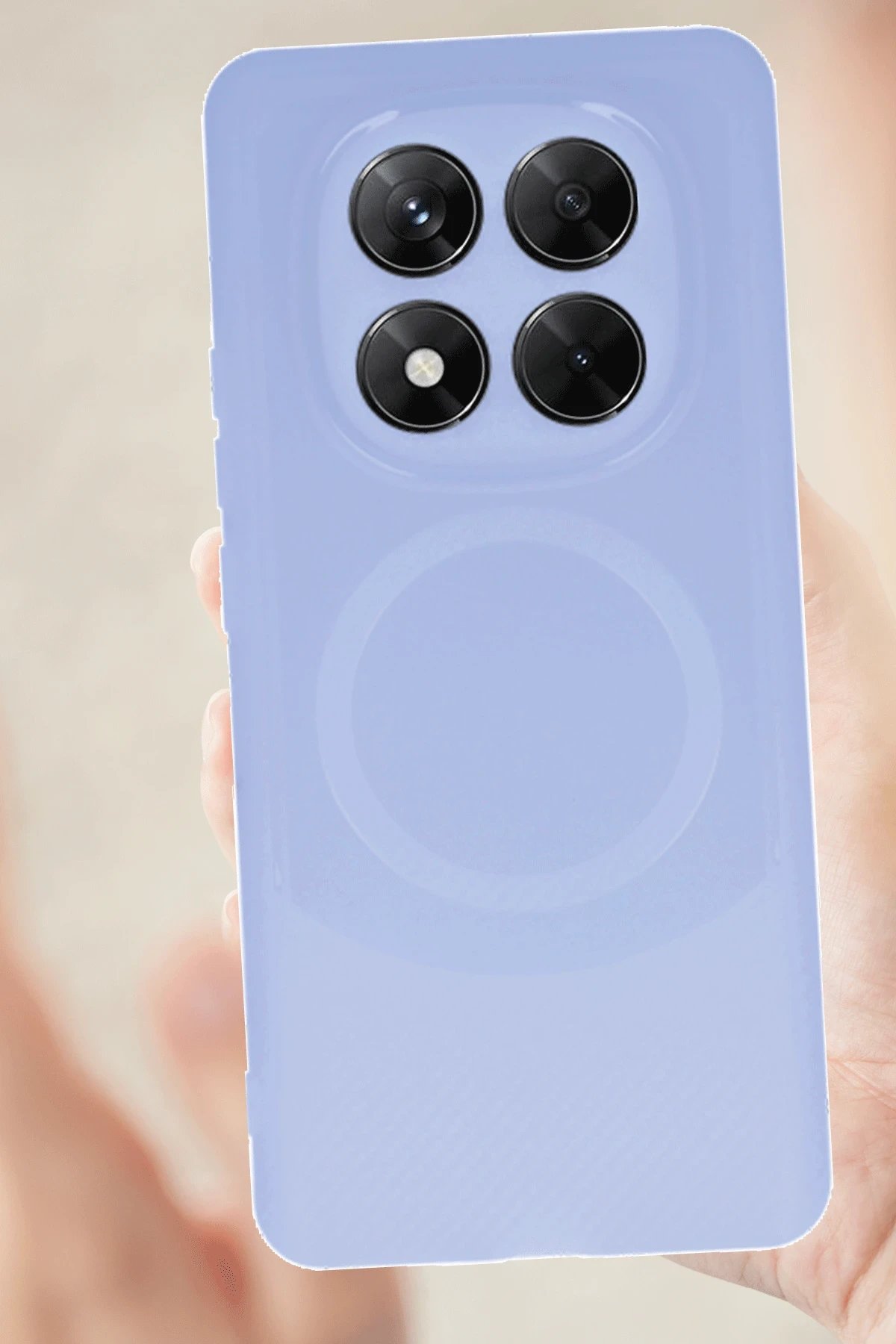 Xiaomi Redmi Note 14 Pro 4G Kılıf Maya Karbon Kapak - Gri-(5796)