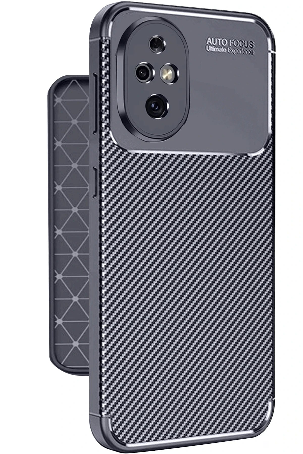 Honor 200 Kılıf Auto Focus Karbon Kapak - Lacivert-(5796)