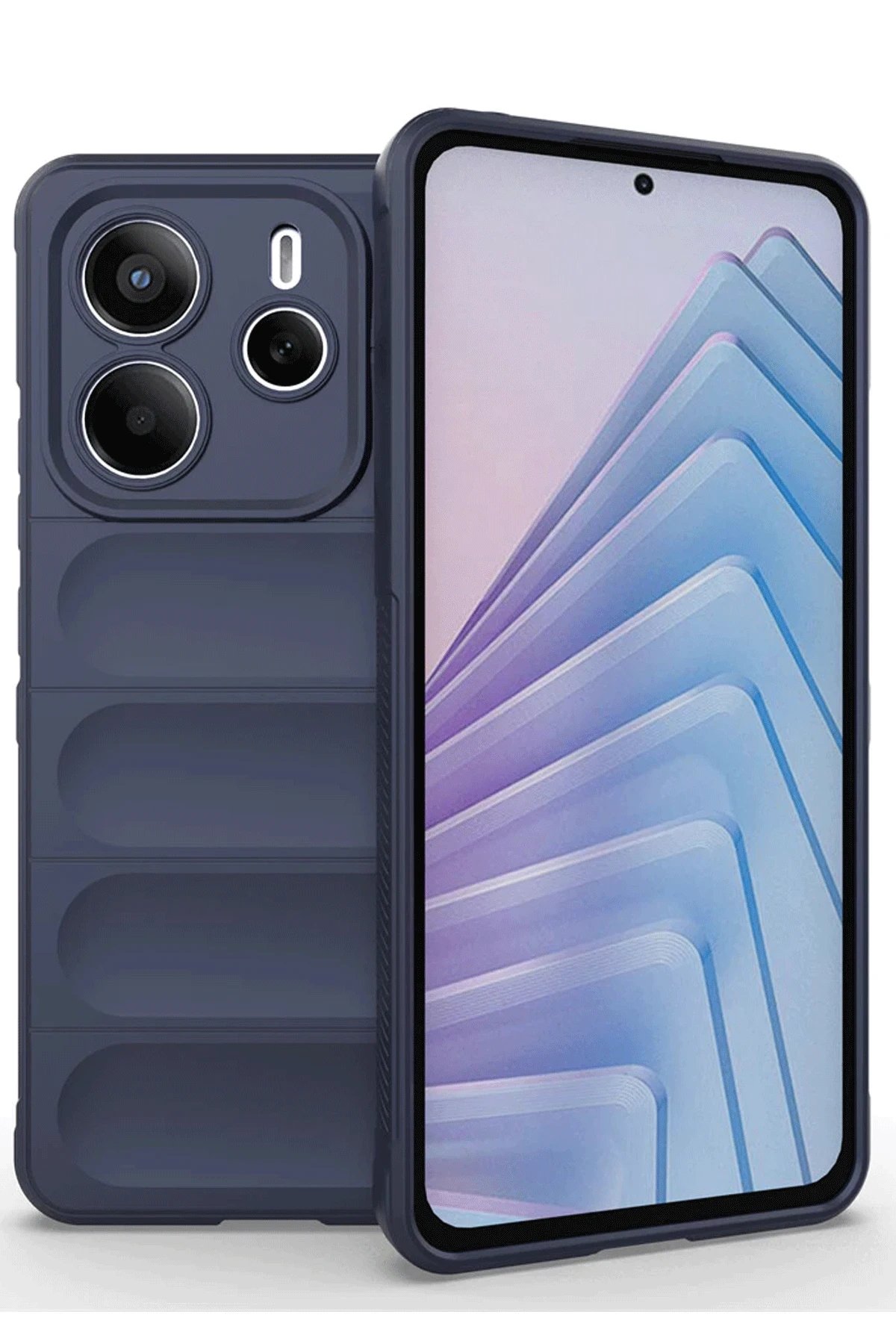 Xiaomi Redmi Note 14 4G Kılıf Optimum Silikon - Lacivert-(5796)