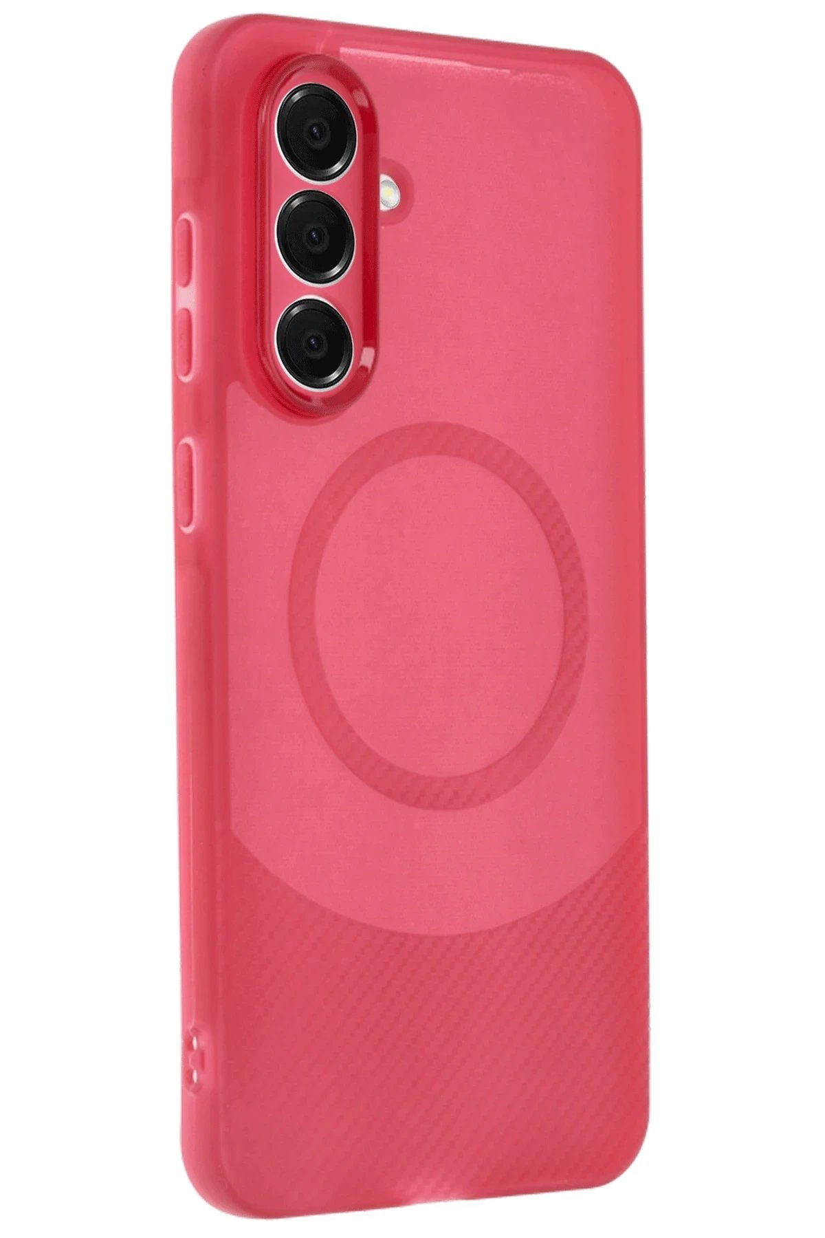 Samsung A36 Kılıf Maya Karbon Kapak - Bordo-(5796)