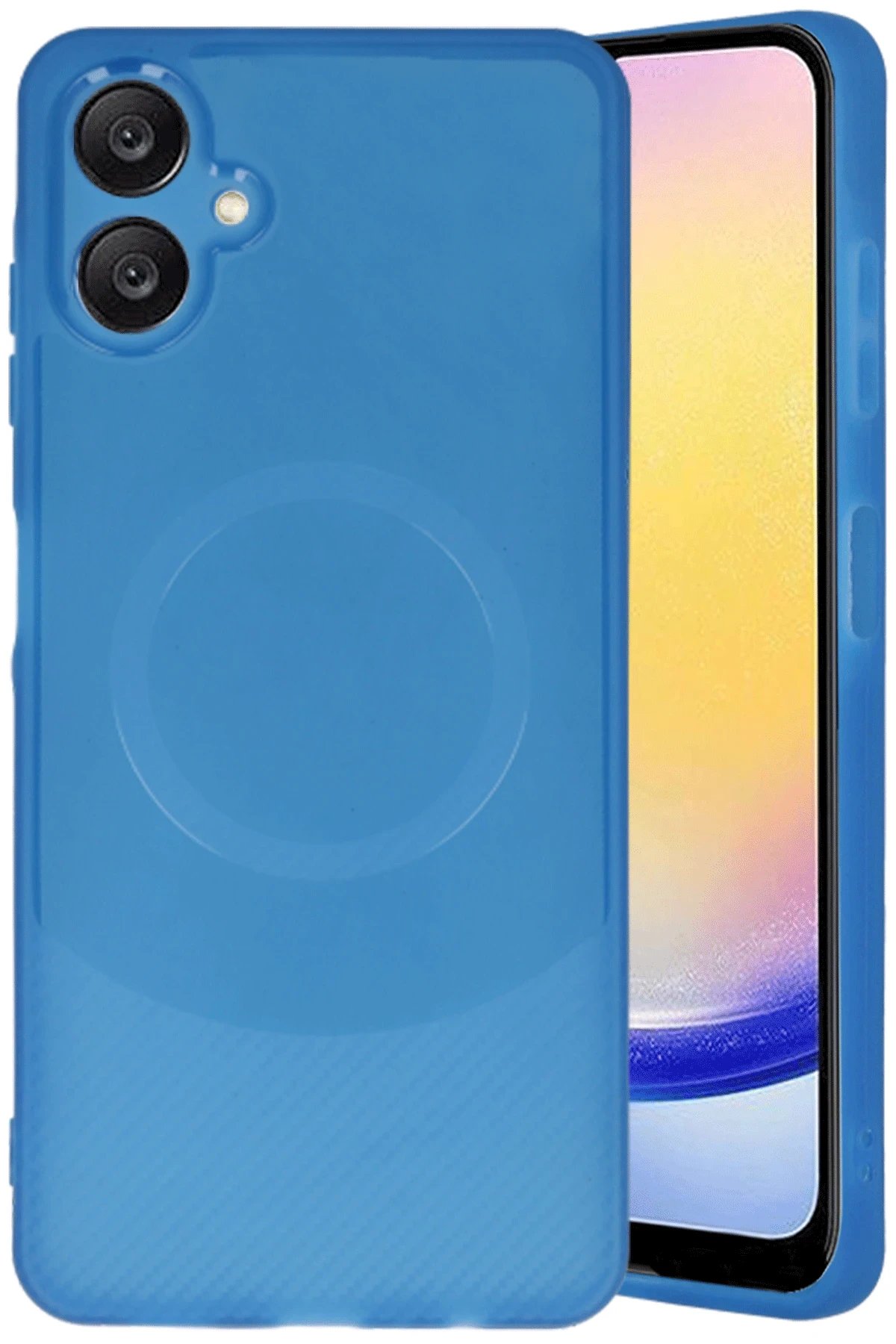 Samsung A06 Kılıf Maya Karbon Kapak - Lacivert-(5796)