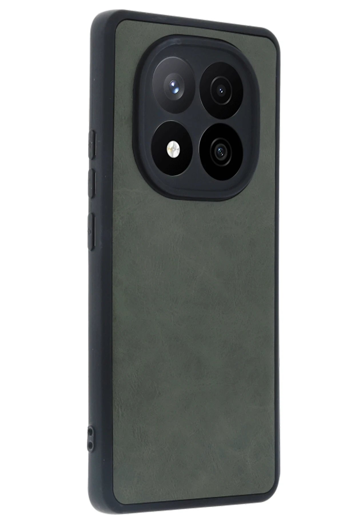 Xiaomi Redmi Note 14 Pro 4G Kılıf Aras Deri Kapak - Koyu Yeşil-(5796)