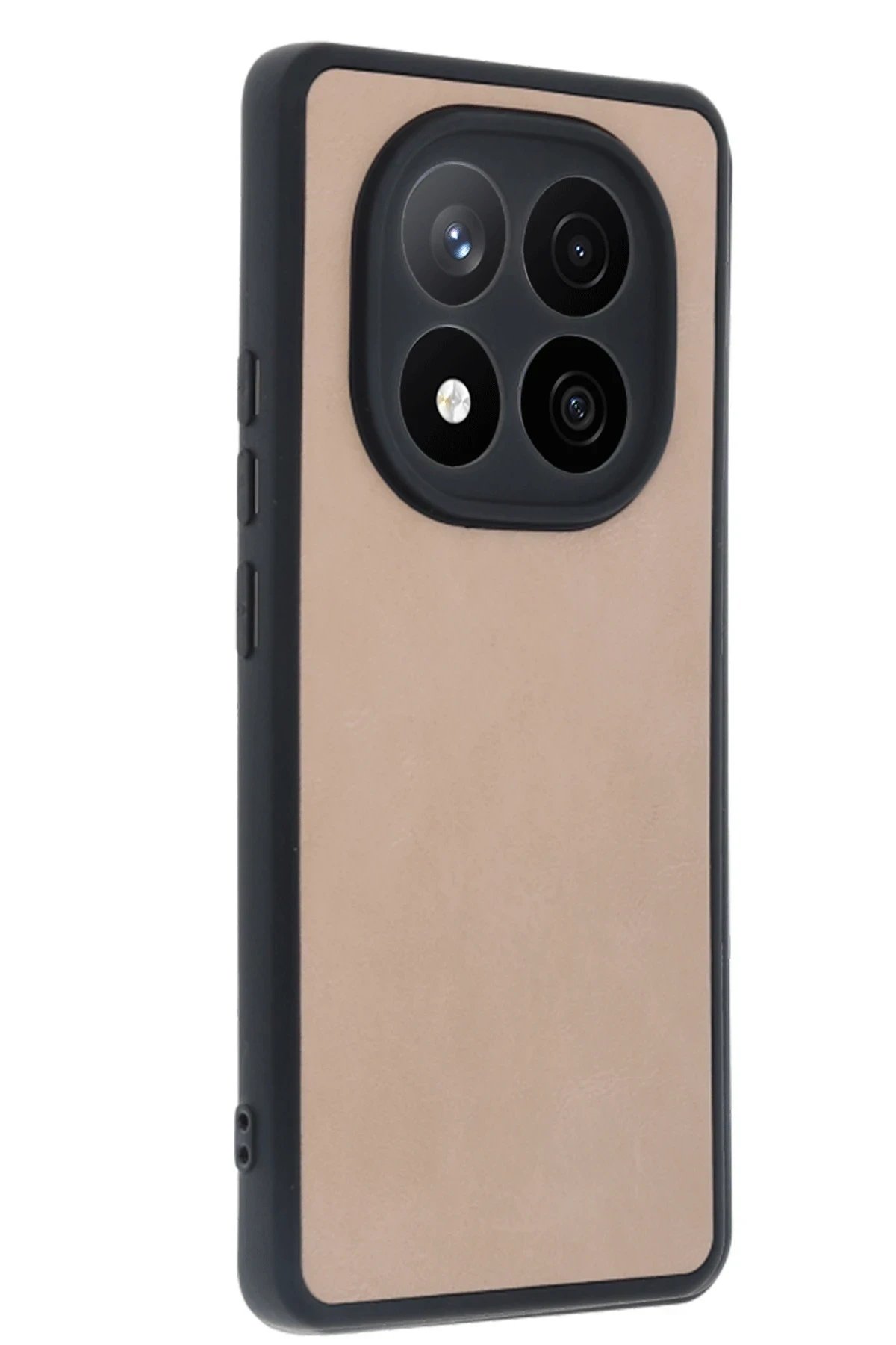 Xiaomi Redmi Note 14 Pro 4G Kılıf Aras Deri Kapak - Pudra-(5796)