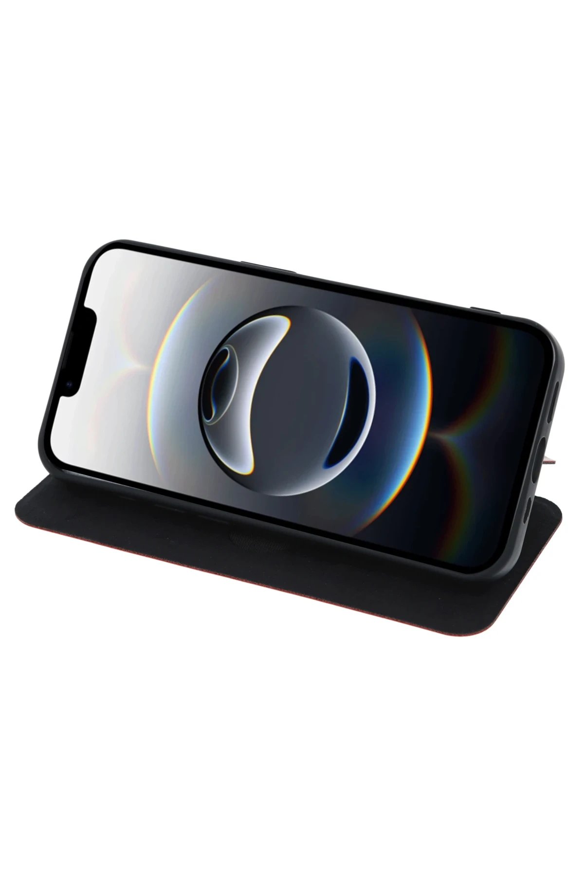 iPhone 16E Kılıf Flip Cover - Siyah-(5796)