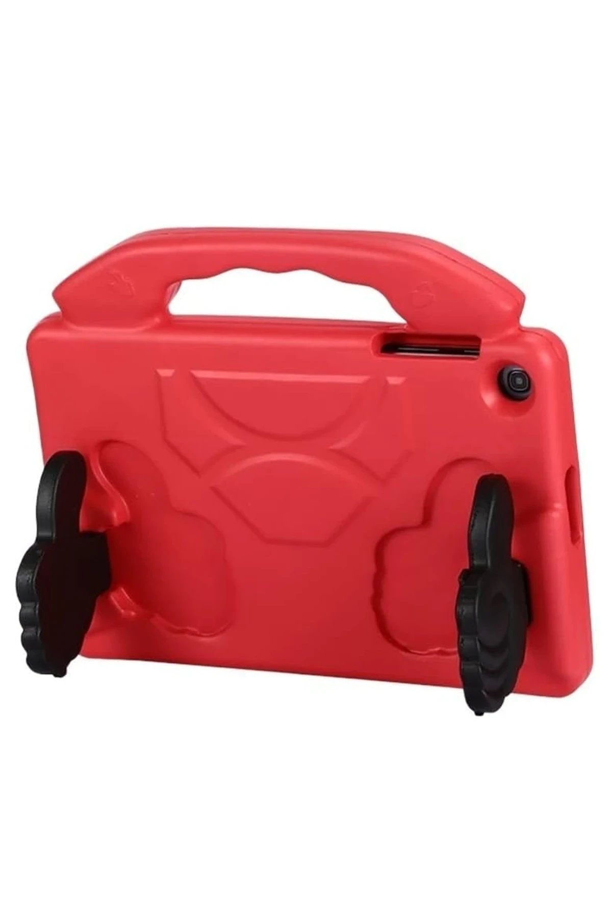 Samsung Galaxy Tab A9 Plus Kılıf Like Stantlı Tablet Silikon - Kırmızı-(5796)