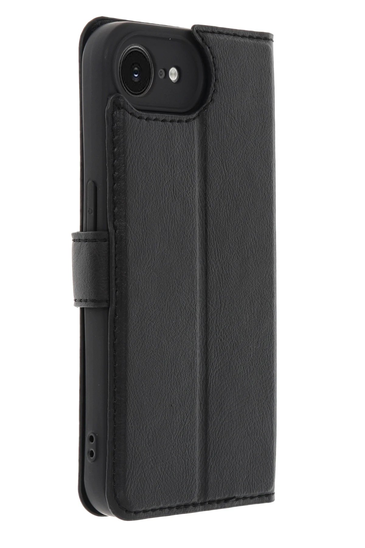 iPhone 16E Kılıf Trend S Plus Kapaklı Kılıf - Siyah-(5796)