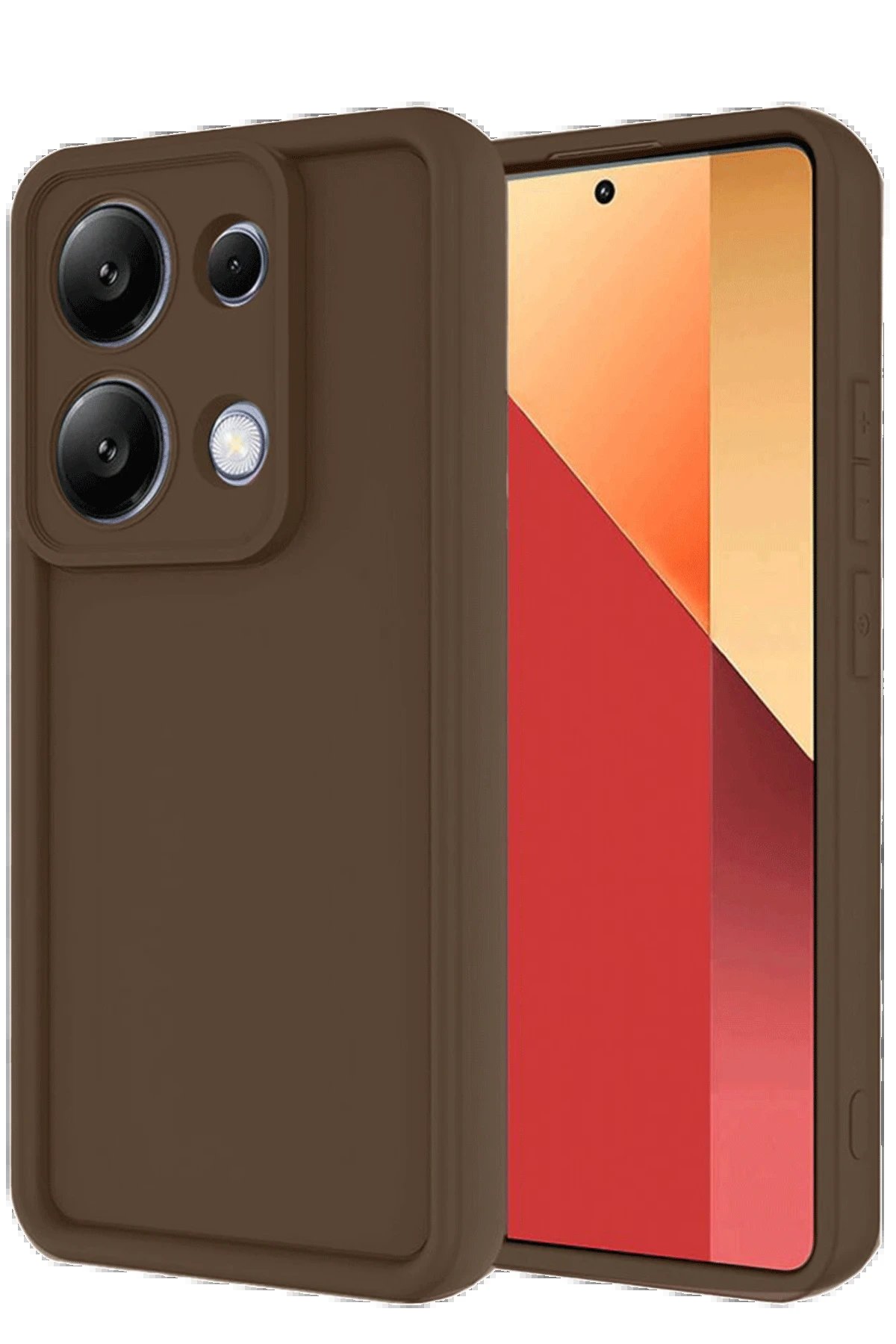 Xiaomi Redmi Note 13 Pro 4G Kılıf Viera Silikon - Kahverengi-(5796)
