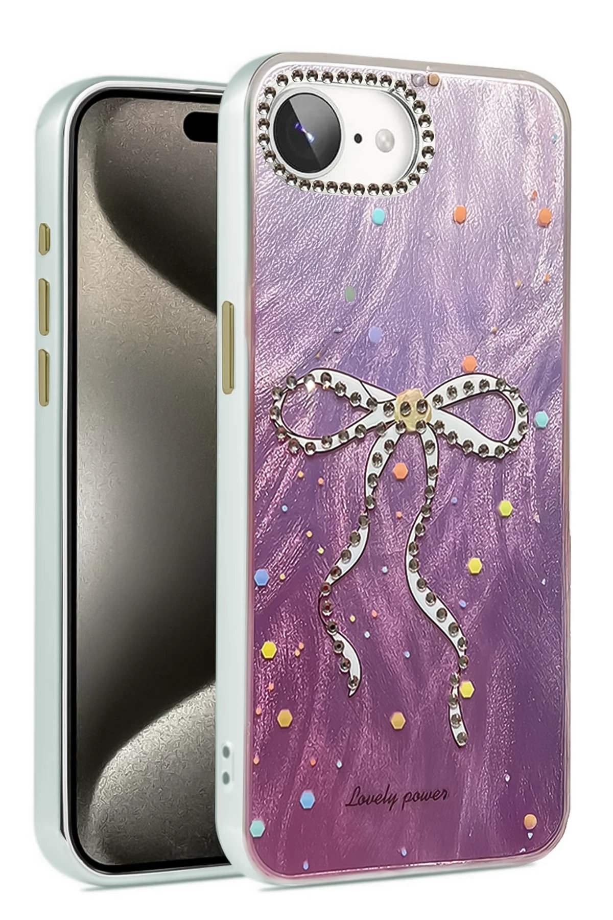 iPhone 16E Kılıf Blade Aynalı Desenli Kapak - Desen 1-(5796)