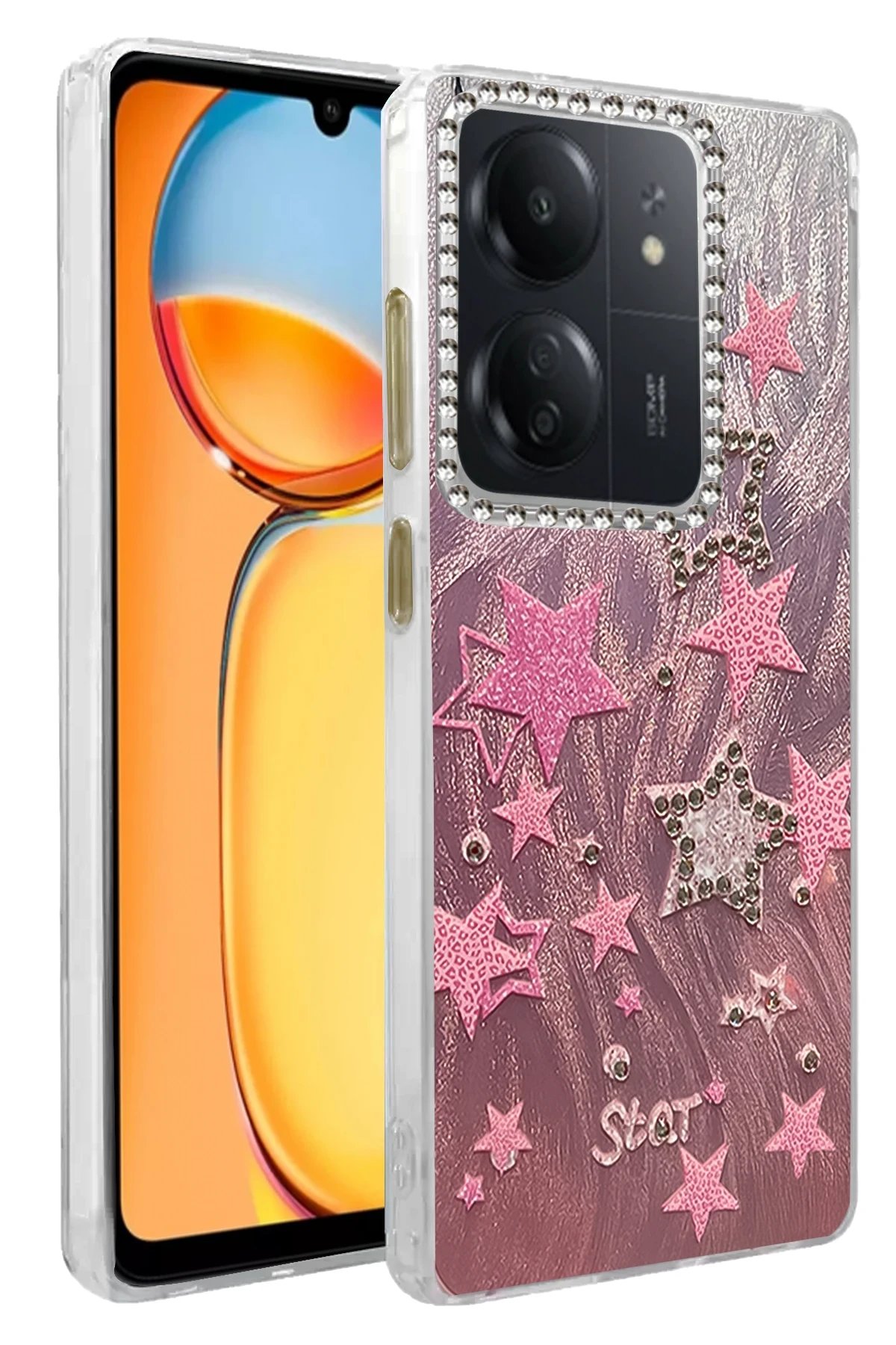 Xiaomi Redmi 13C Kılıf Blade Aynalı Desenli Kapak - Desen 7-(5796)