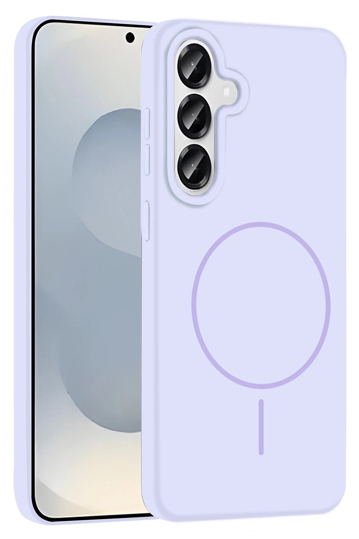 Samsung Galaxy S25 Kılıf Jully Magsafe Kapak - Lila-(5796)