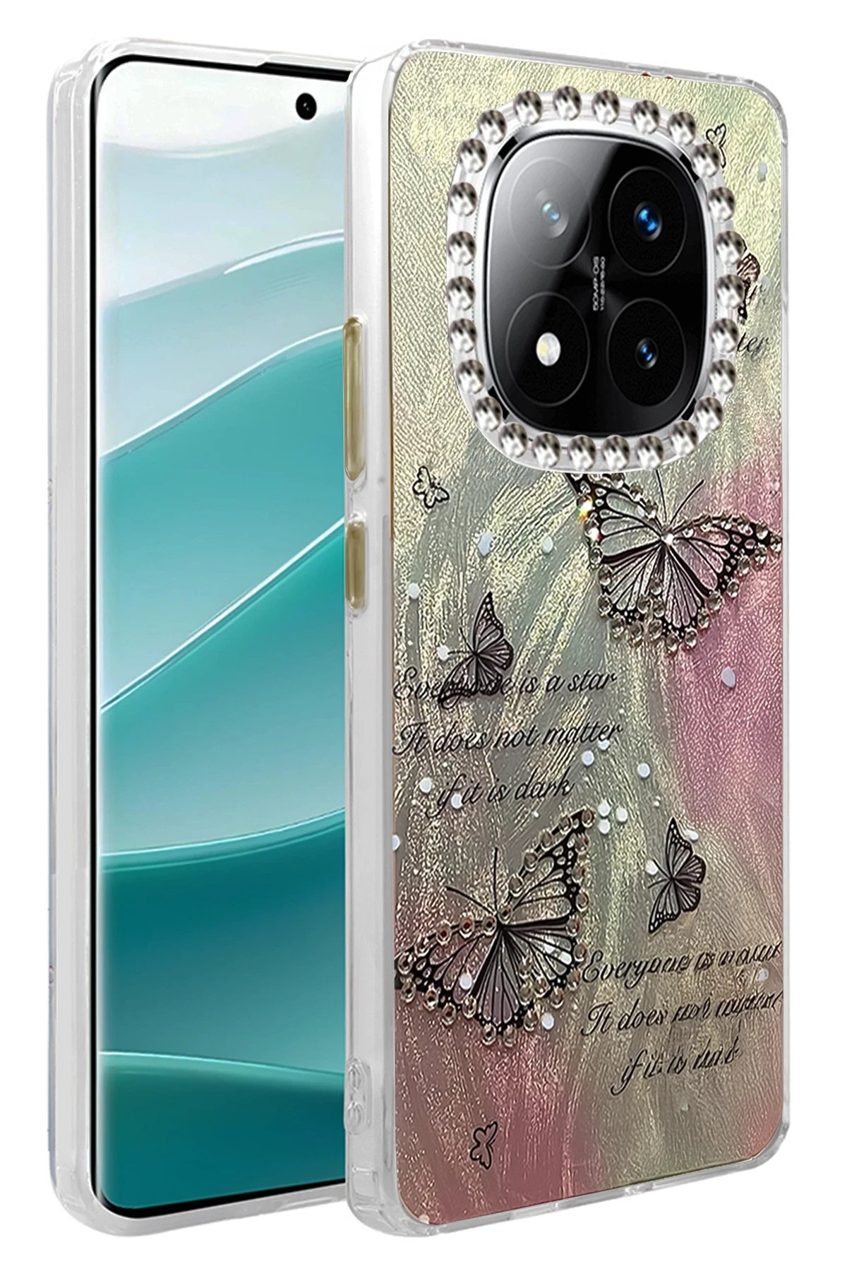 Xiaomi Redmi Note 14 Pro 5G Kılıf Blade Aynalı Desenli Kapak - Desen 6-(5796)