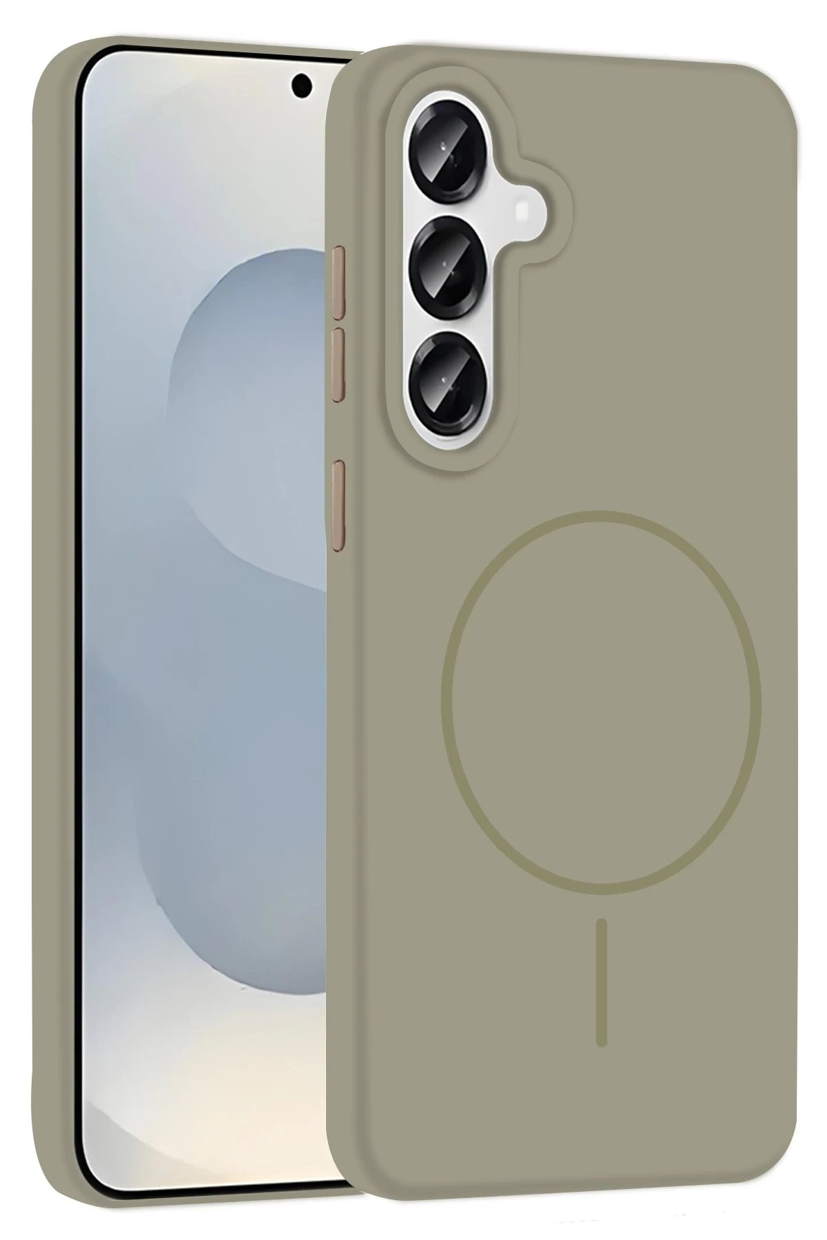 Samsung Galaxy S25 Kılıf Jully Magsafe Kapak - Çöl Titanyum-(5796)