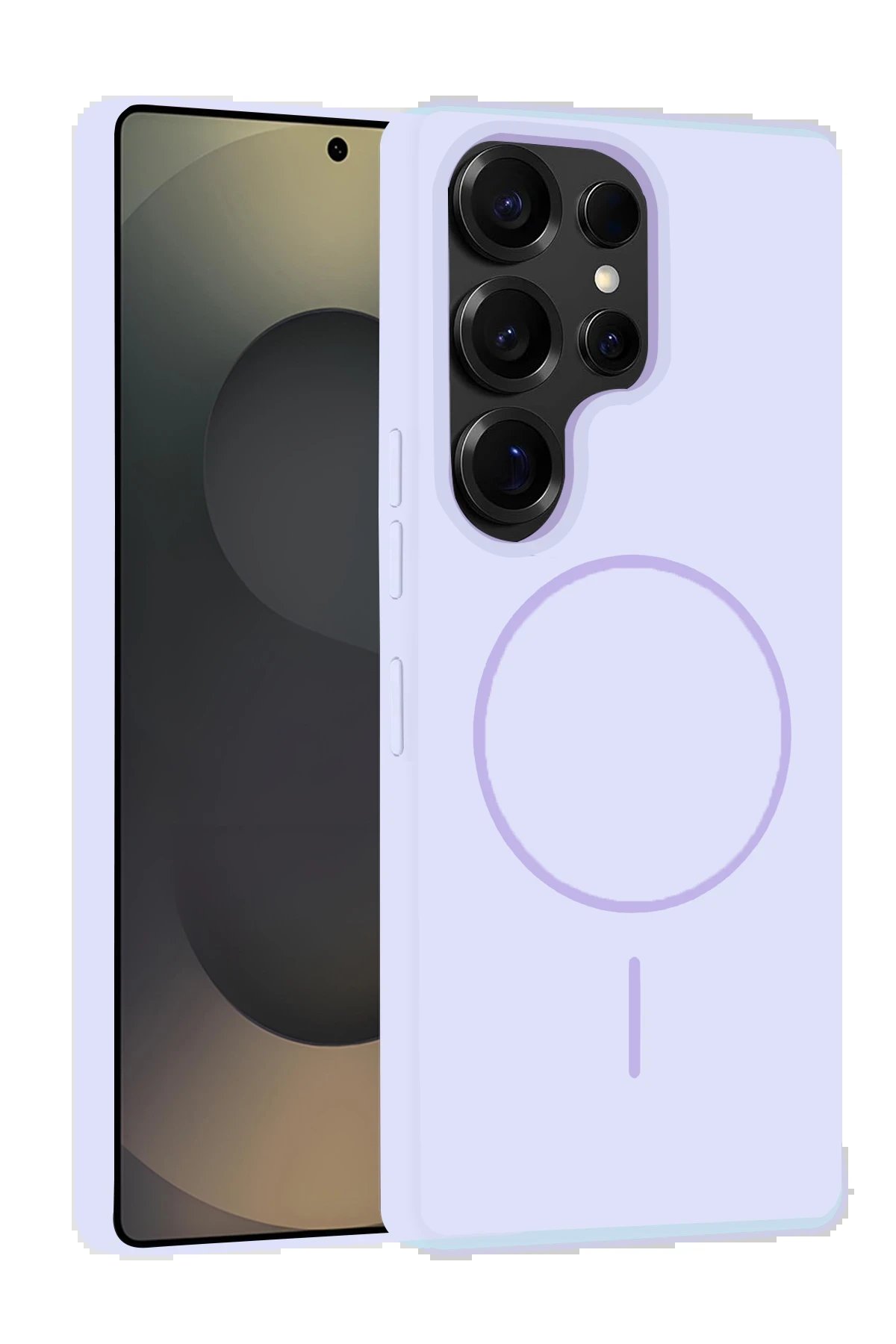 Samsung Galaxy S25 Ultra Kılıf Jully Magsafe Kapak - Lila-(5796)