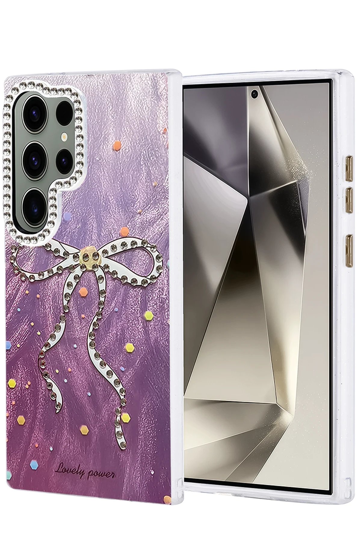 Samsung Galaxy S23 Ultra Kılıf Blade Aynalı Desenli Kapak - Desen 1-(5796)