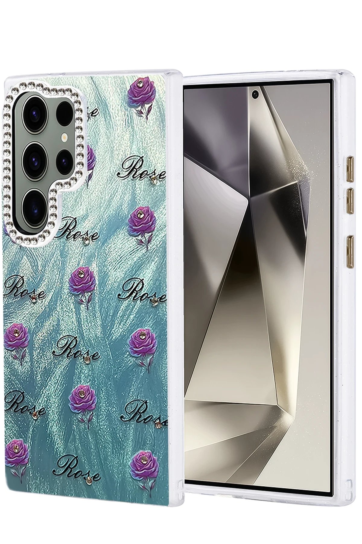 Samsung Galaxy S23 Ultra Kılıf Blade Aynalı Desenli Kapak - Desen 9-(5796)