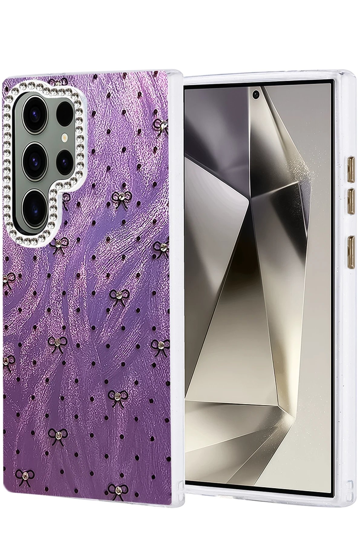 Samsung Galaxy S24 Ultra Kılıf Blade Aynalı Desenli Kapak - Desen 2-(5796)