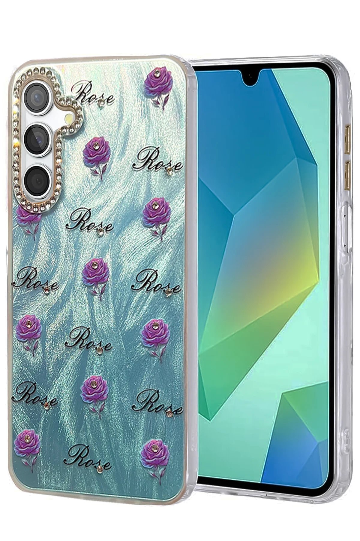 Samsung Galaxy S25 Kılıf Blade Aynalı Desenli Kapak - Desen 9-(5796)