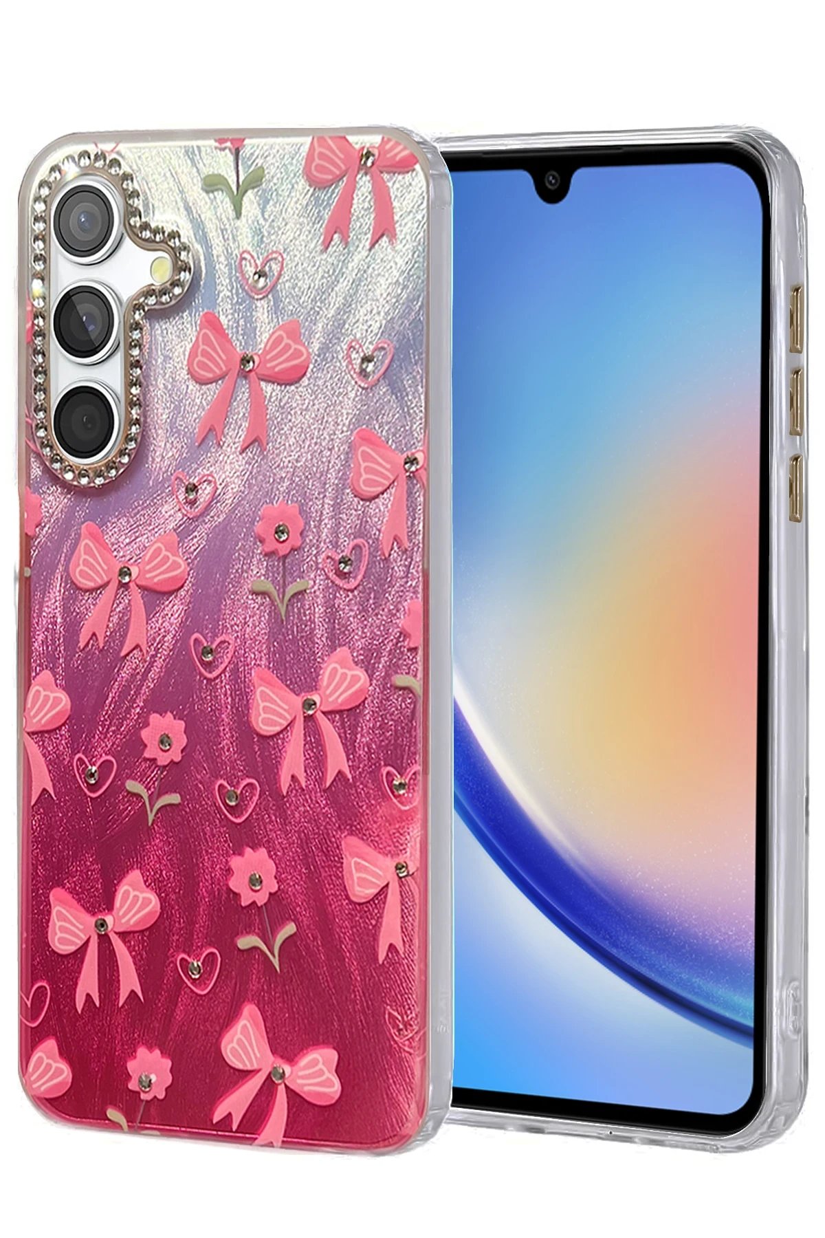 Samsung Galaxy A34 5G Kılıf Blade Aynalı Desenli Kapak - Desen 3-(5796)