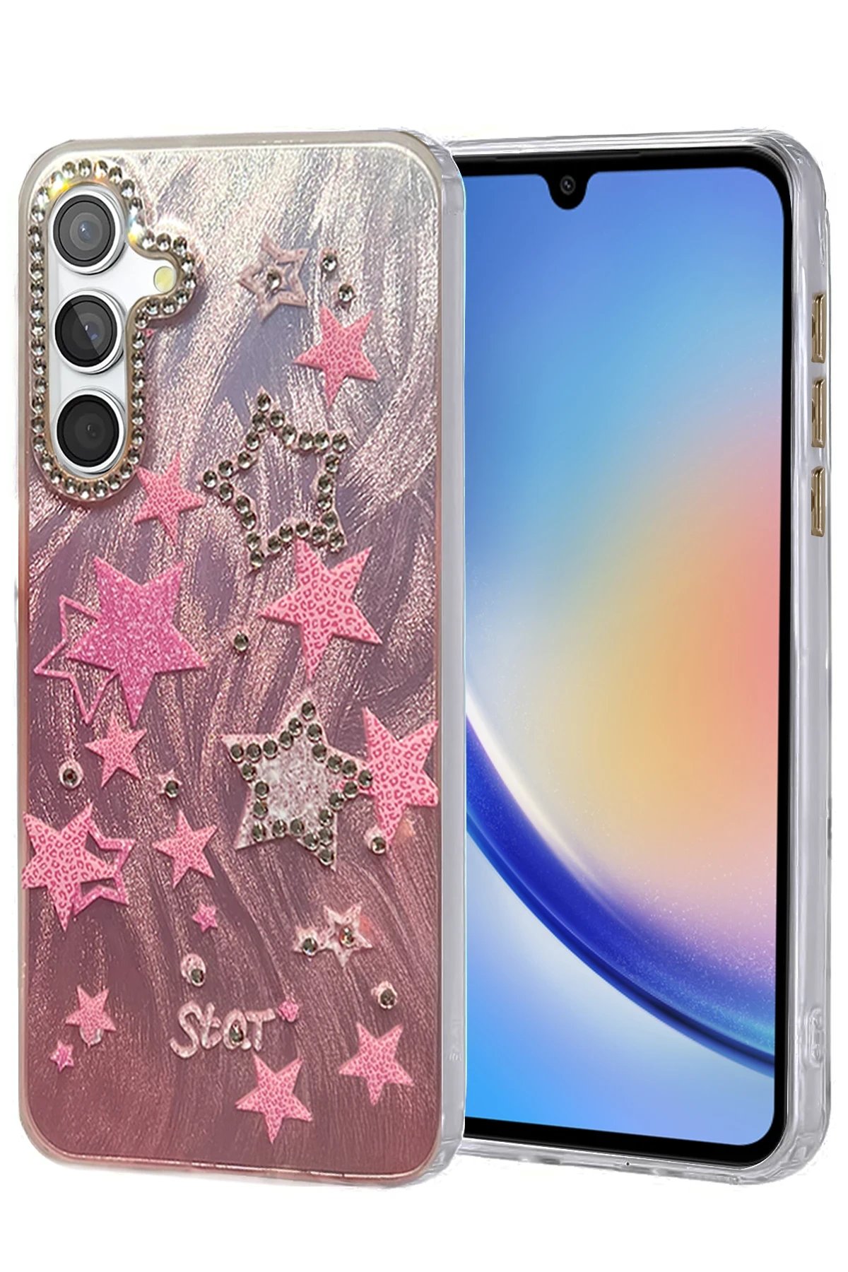 Samsung Galaxy A34 5G Kılıf Blade Aynalı Desenli Kapak - Desen 7-(5796)