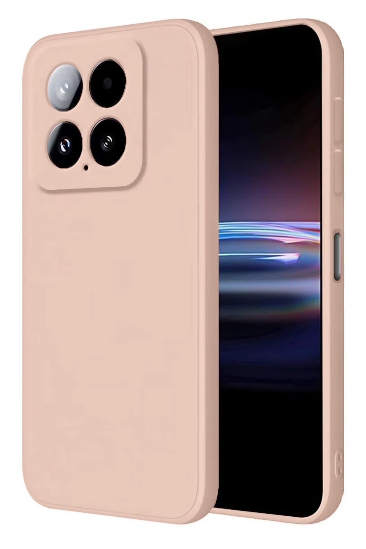 Xiaomi Mi 14T Pro Kılıf Nano içi Kadife Silikon - Pudra-(5796)