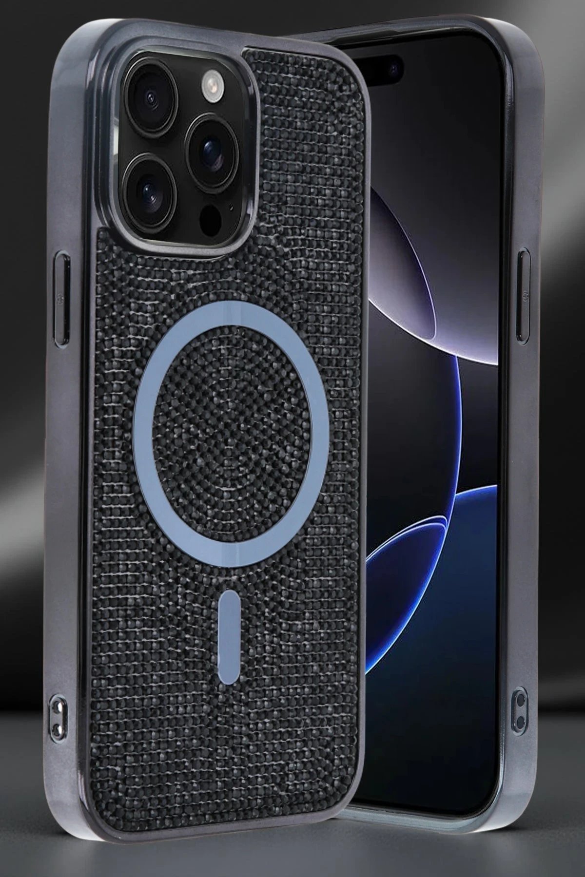 Apple iPhone 15 Pro Max Helen Magsafe Kapak - Lacivert-(5796)