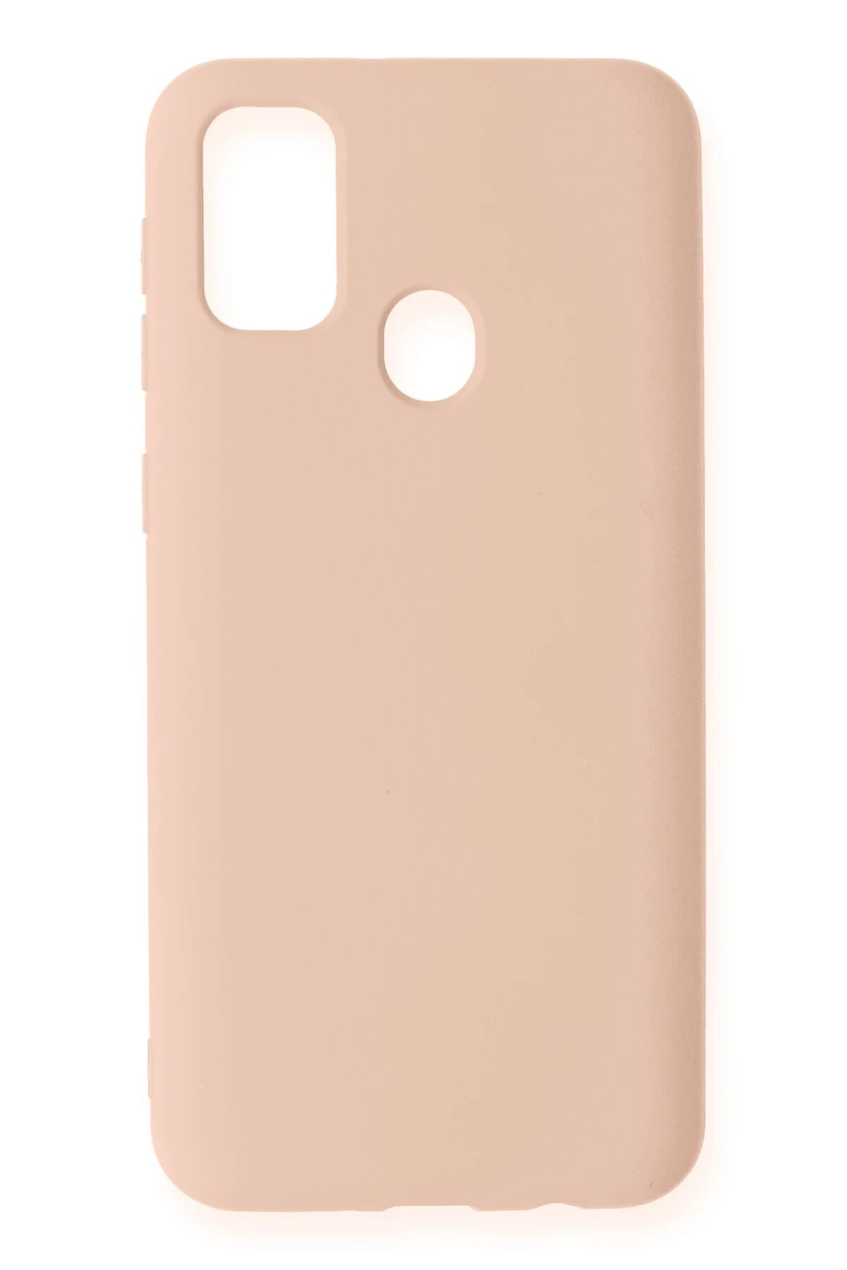 Samsung Galaxy M31 Kılıf Nano içi Kadife Silikon - Pudra-(5796)