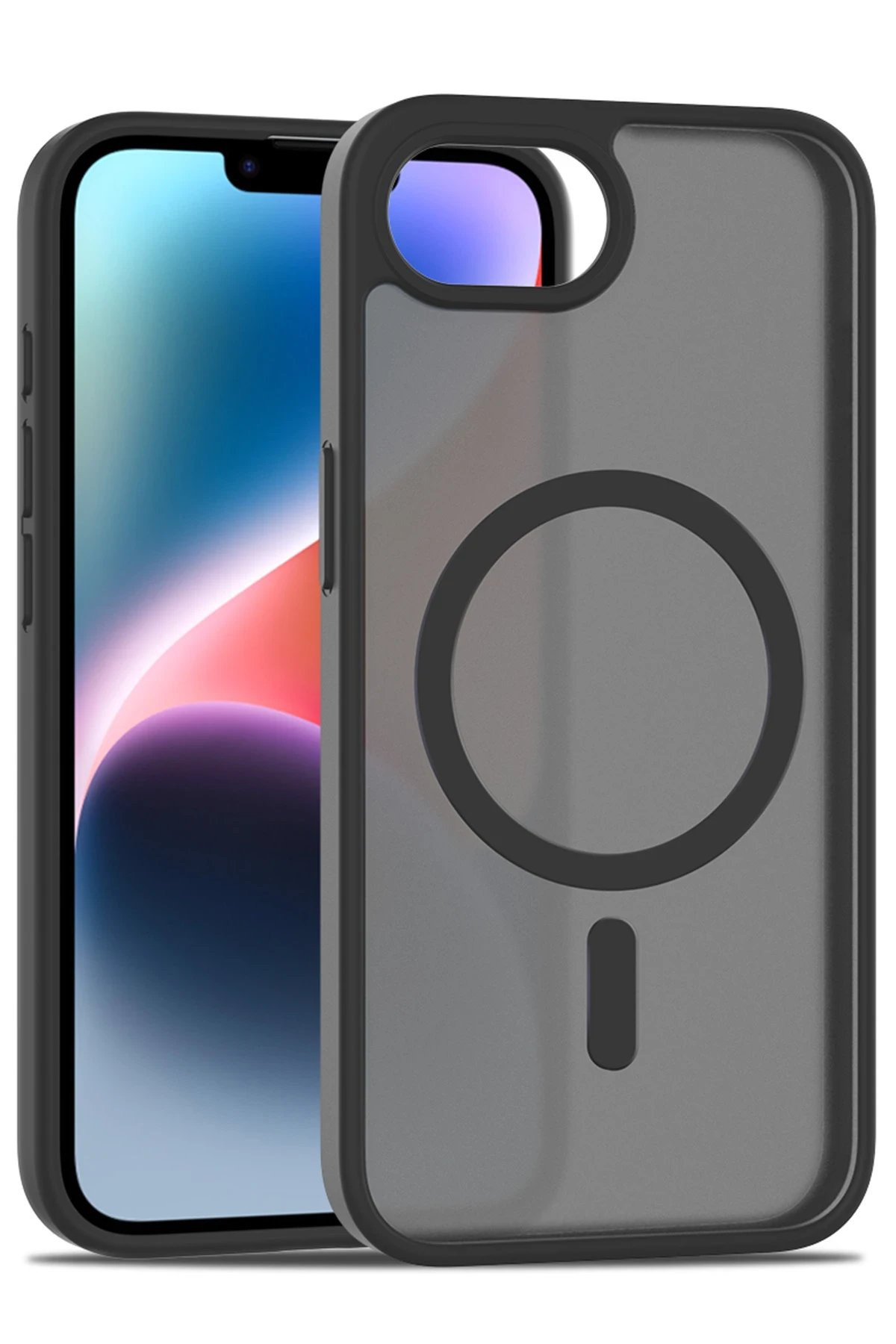 iPhone 16E Jota Magsafe Kapak - Siyah-(5796)