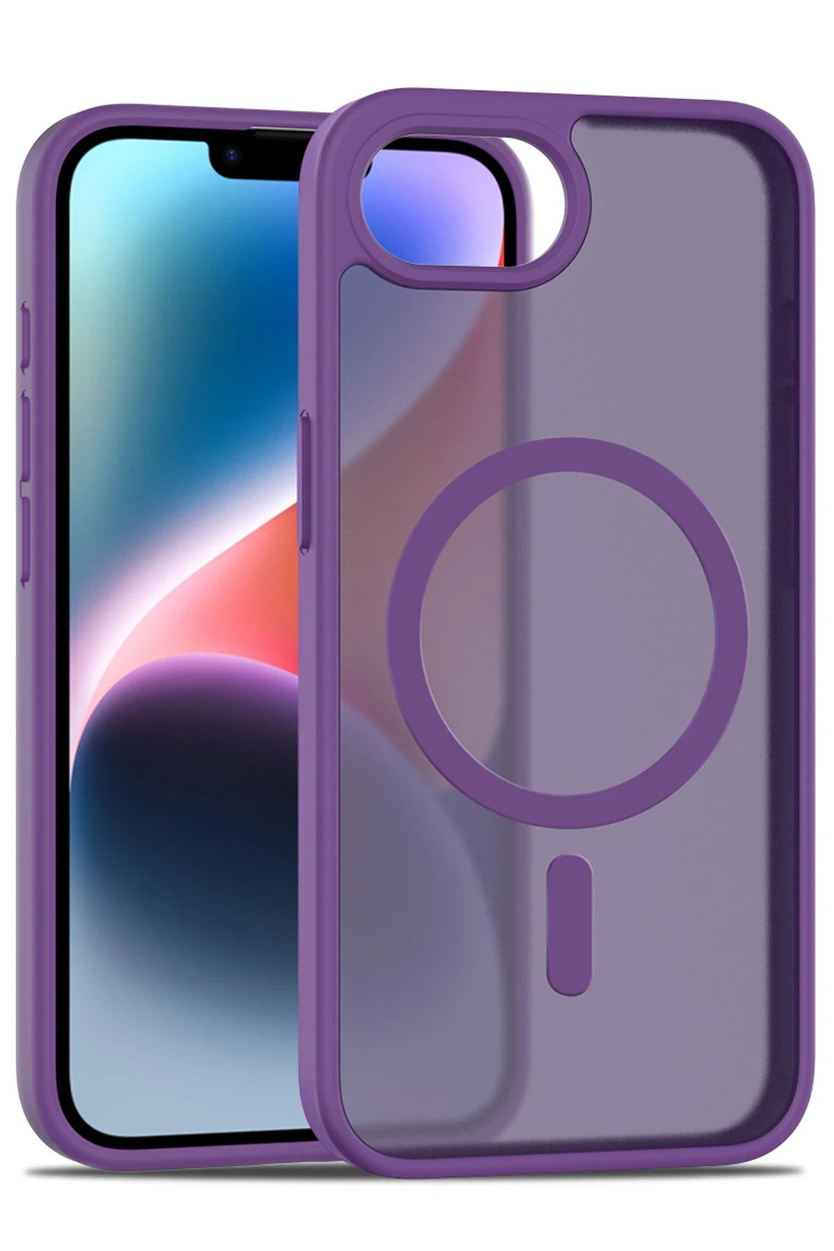 iPhone 16E Jota Magsafe Kapak - Derin Mor-(5796)