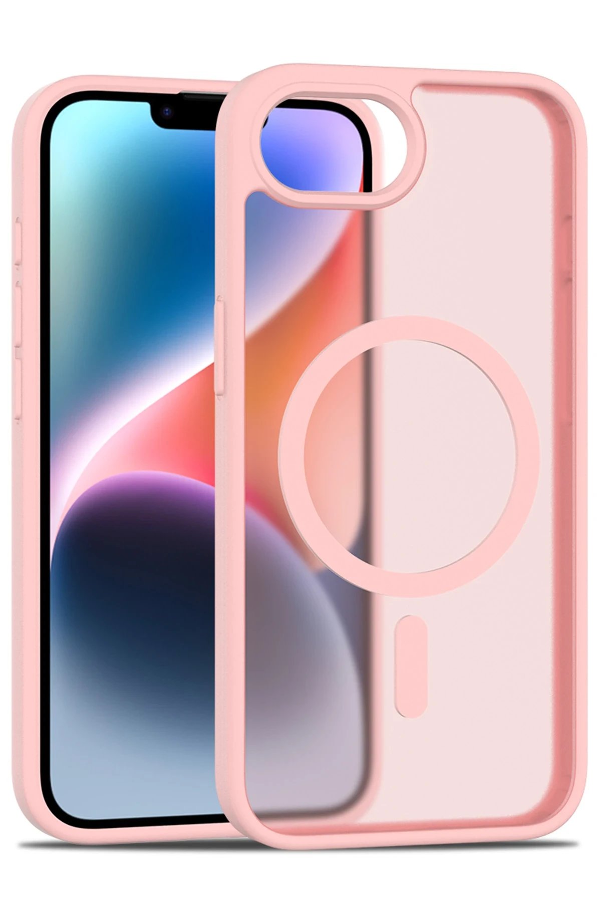 iPhone 16E Jota Magsafe Kapak - Pudra-(5796)