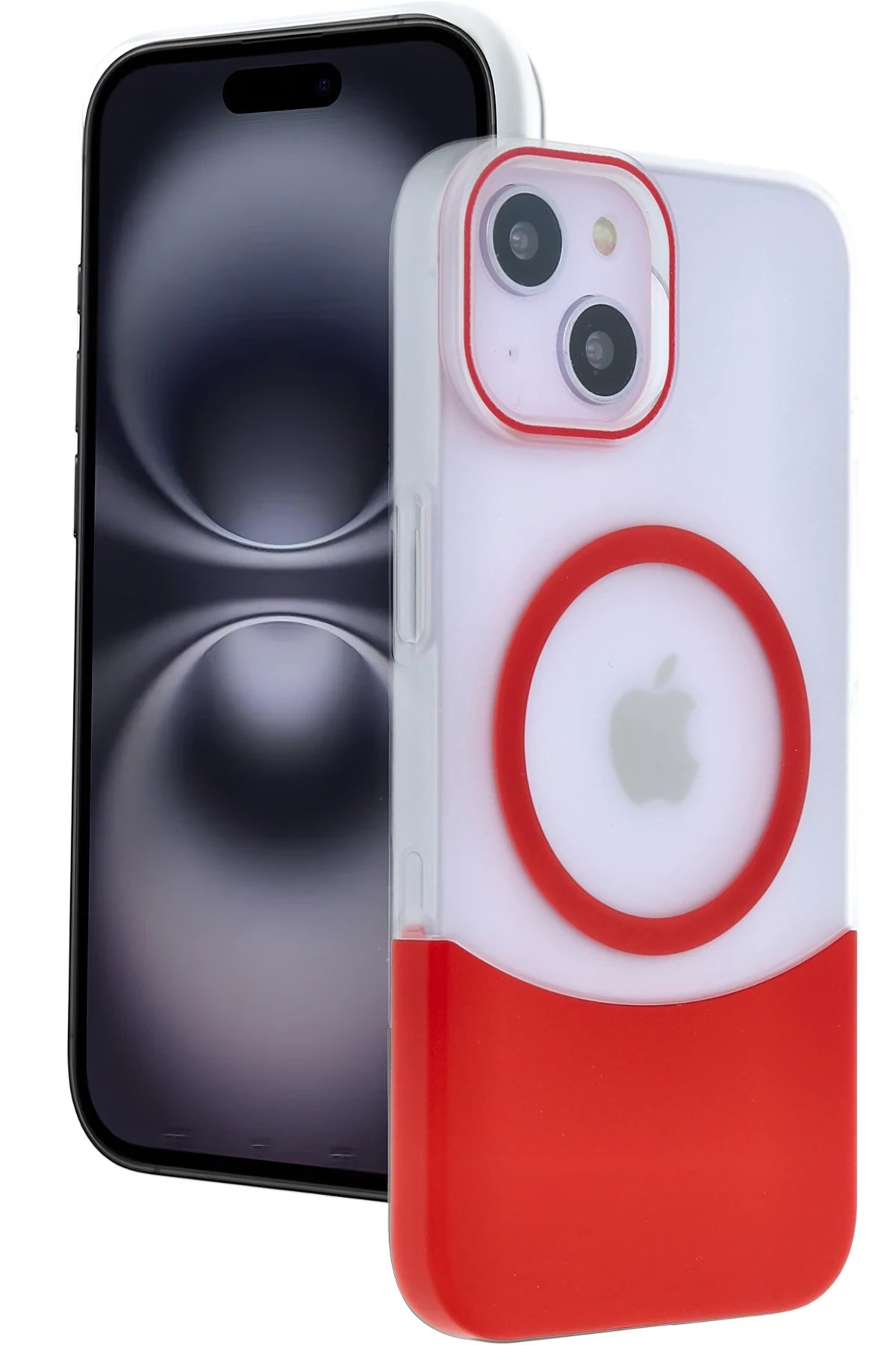 iPhone 14 Velar Magsafe Kapak - Kırmızı-(5796)