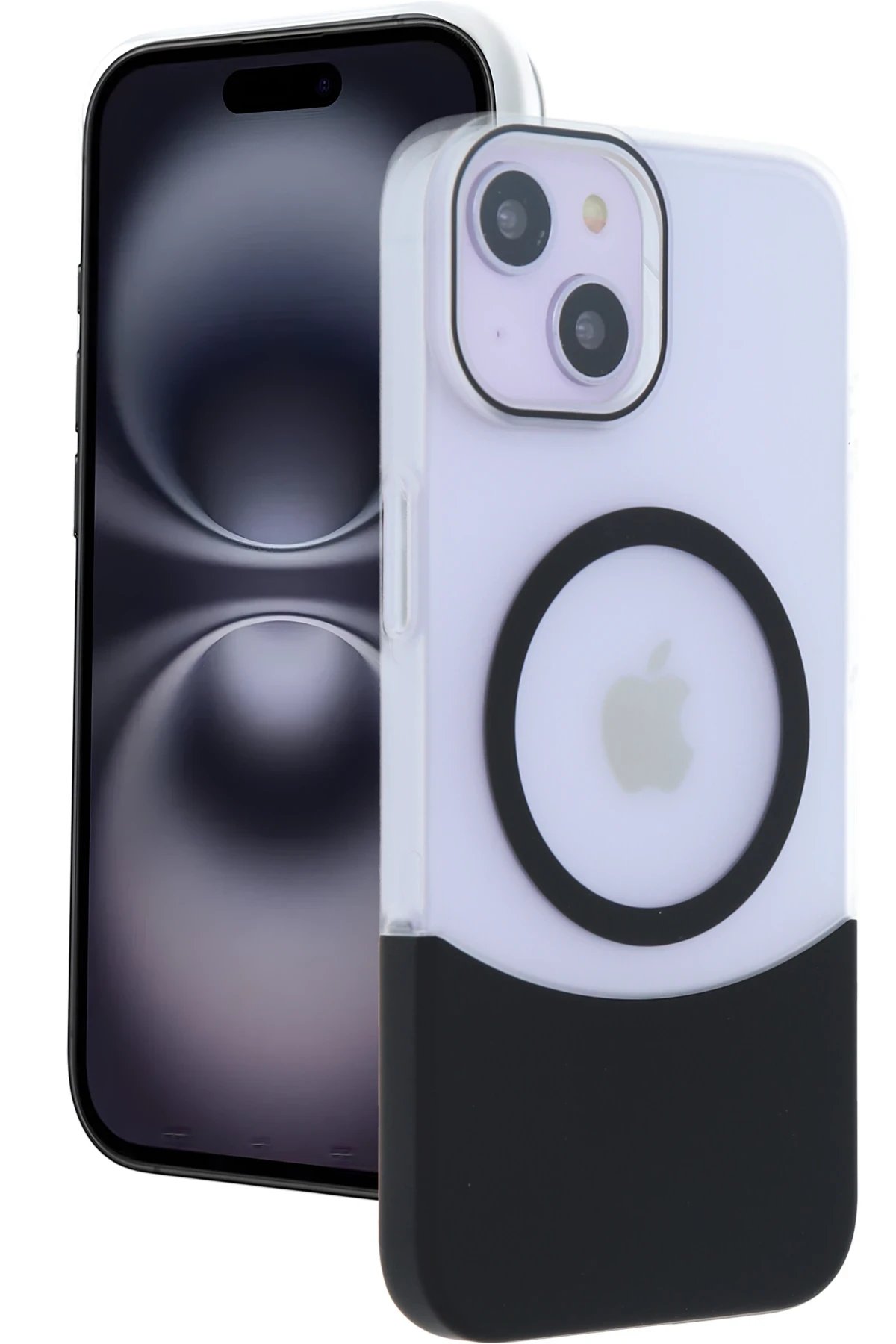 Apple iPhone 15 Velar Magsafe Kapak - Siyah-(5796)