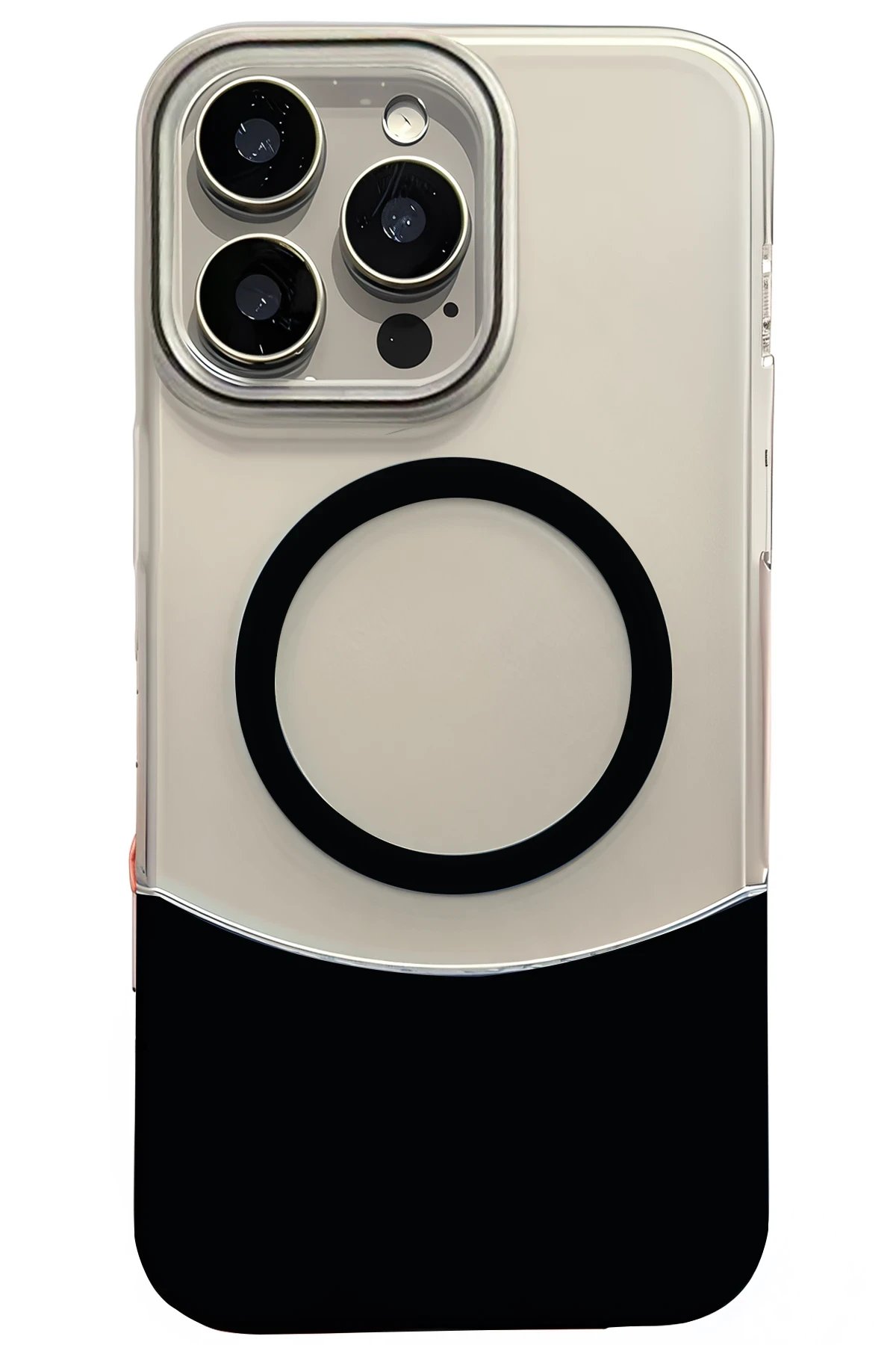 Apple iPhone 16 Pro Max Velar Magsafe Kapak - Siyah-(5796)