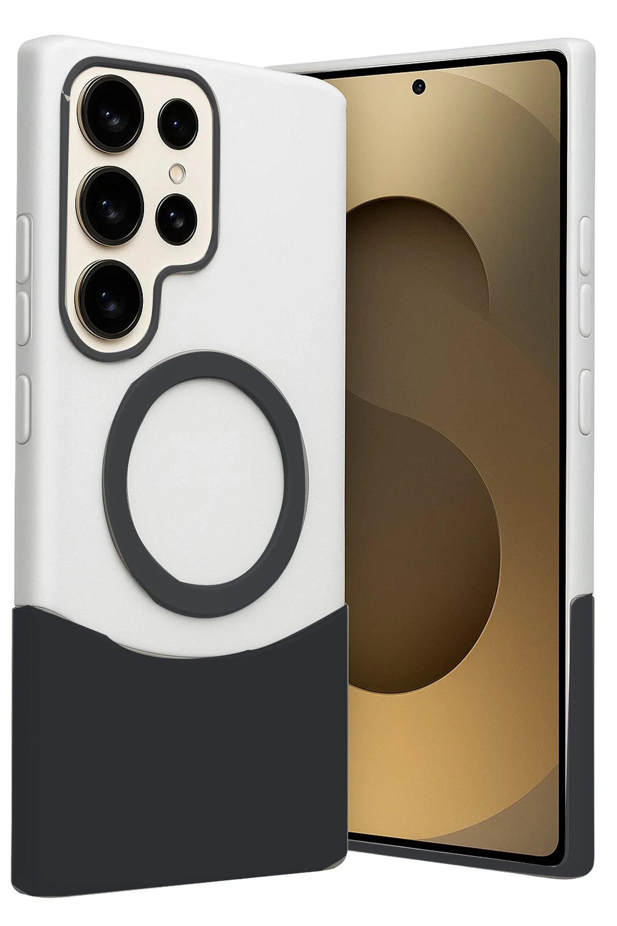 Samsung Galaxy S24 Ultra Velar Magsafe Kapak - Siyah-(5796)