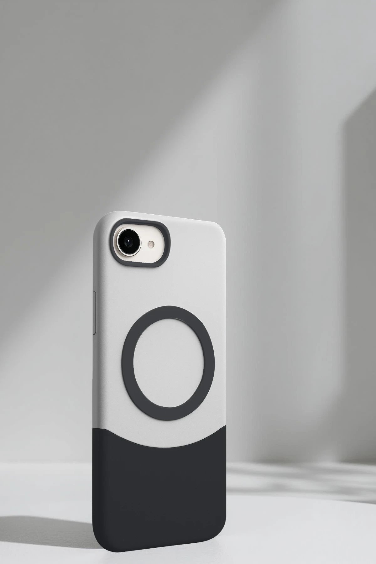 Apple iPhone 16E Velar Magsafe Kapak - Çöl Titanyum-(5796)