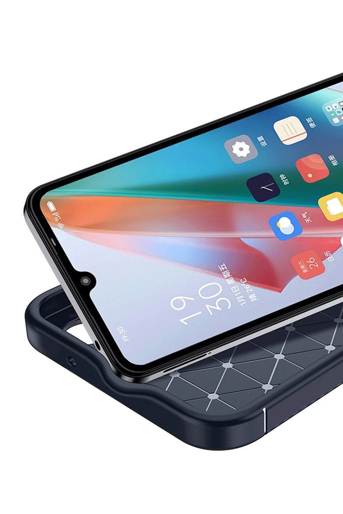 İnfinix Hot 50 Pro Plus 4G Auto Focus Karbon Kapak - Lacivert-(5796)