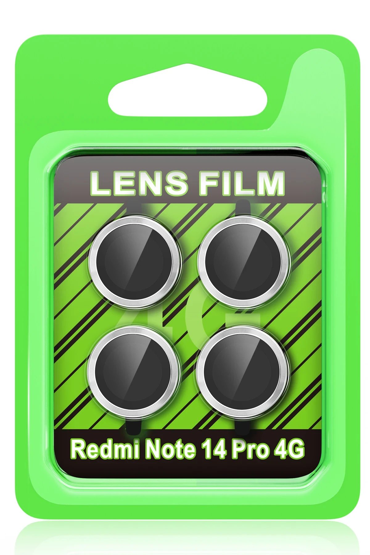 Xiaomi Redmi Note 14 Pro 4G Raze Metal Kamera Lens - Gümüş-(5796)