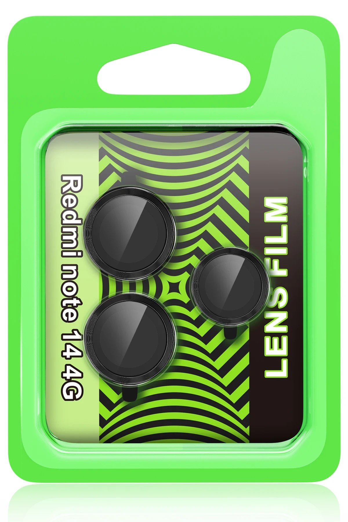 Xiaomi Redmi Note 14 4G Raze Metal Kamera Lens - Siyah-(5796)