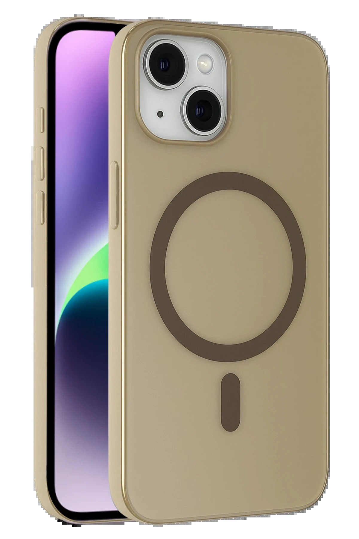 Apple iPhone 14 Tuna PC Slim Magsafe Kapak - Titan Gri-(5796)