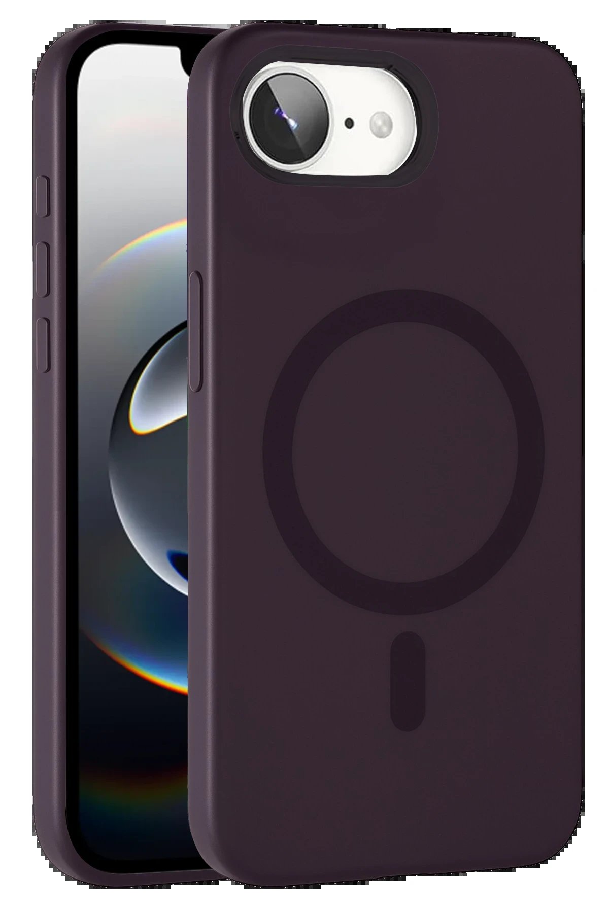 Apple iPhone 16E Tuna PC Slim Magsafe Kapak - Derin Mor-(5796)