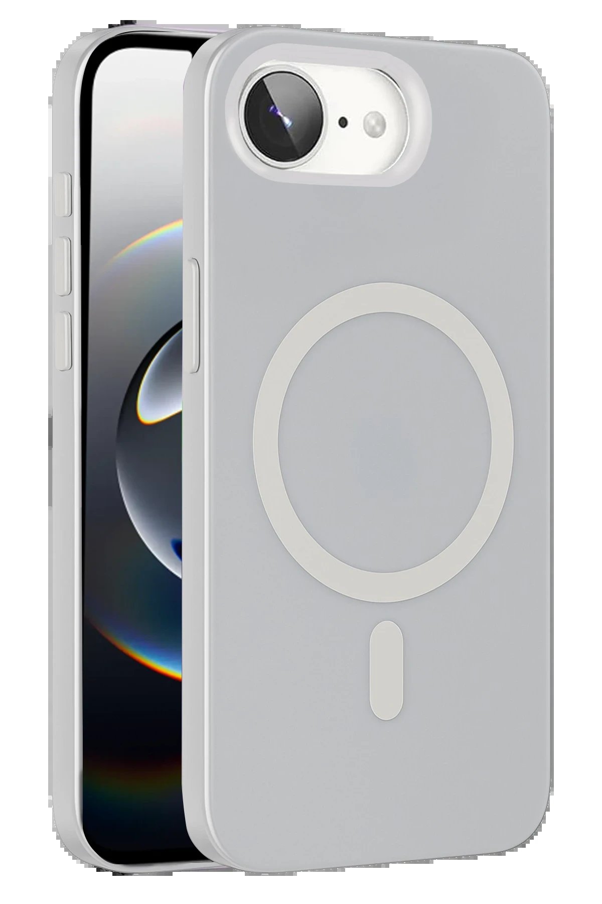 Apple iPhone 16E Tuna PC Slim Magsafe Kapak - Şeffaf-(5796)