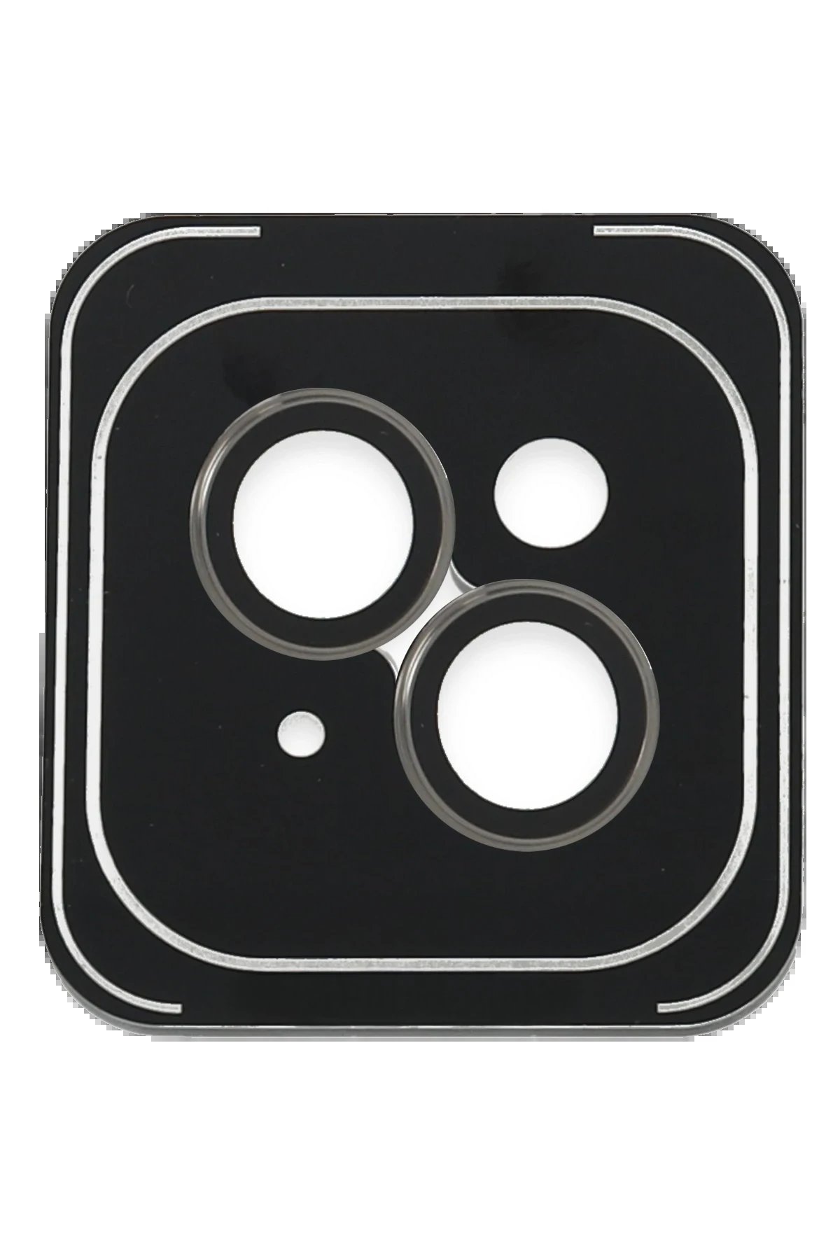 iPhone 15 PVD Metal Kamera Lens - Titan Gri-(5796)