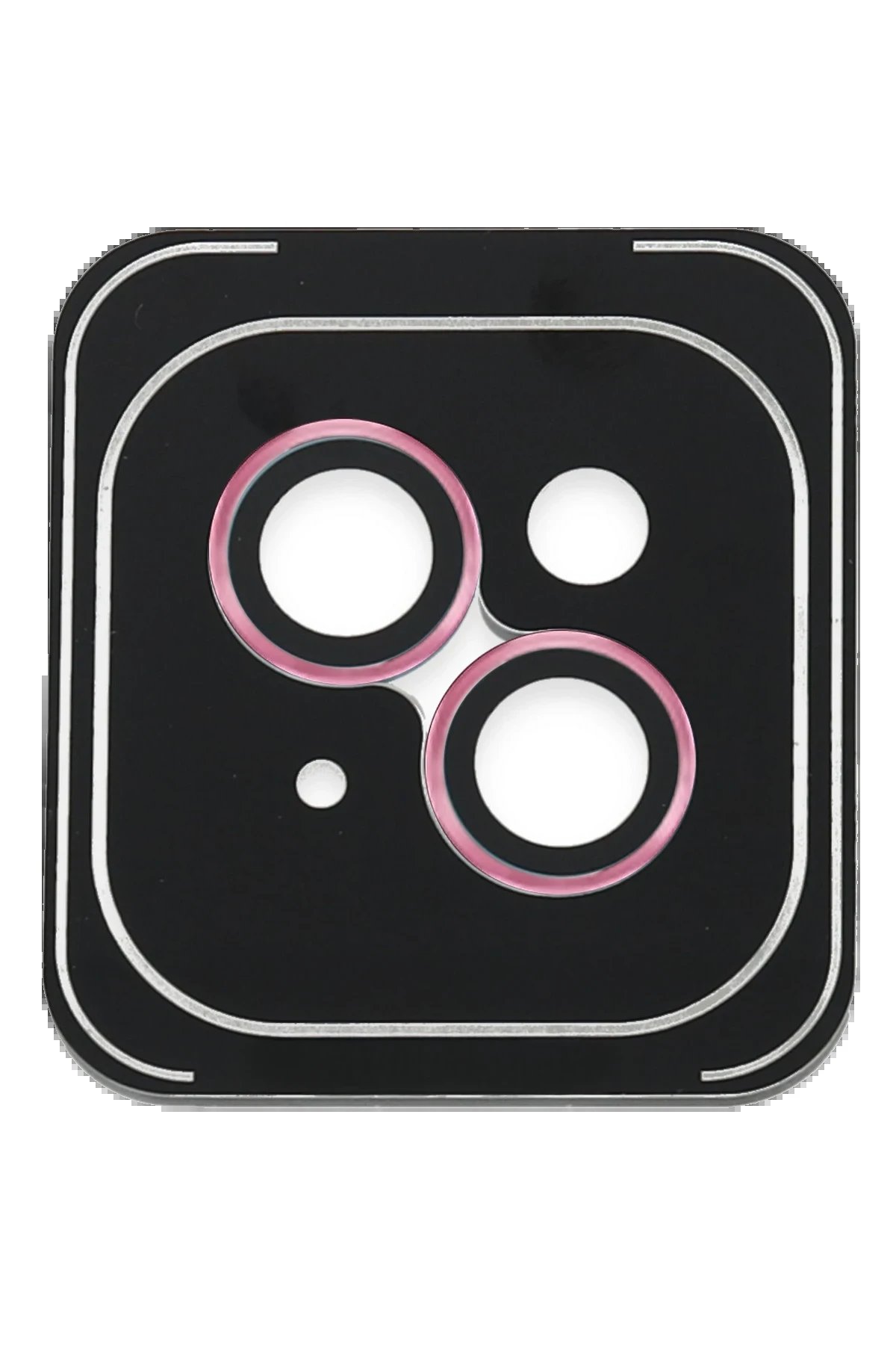 iPhone 14 PVD Metal Kamera Lens - Pembe-(5796)
