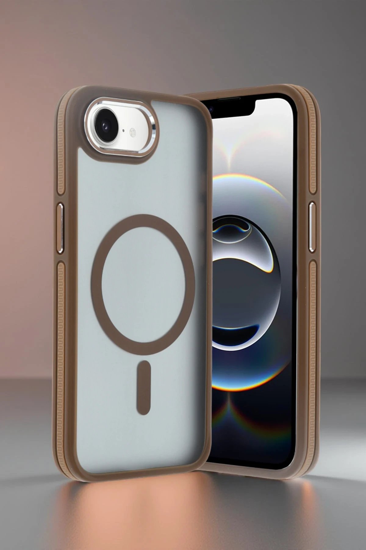 iPhone 16E Winner Magsafe Kapak - Gold-(5796)