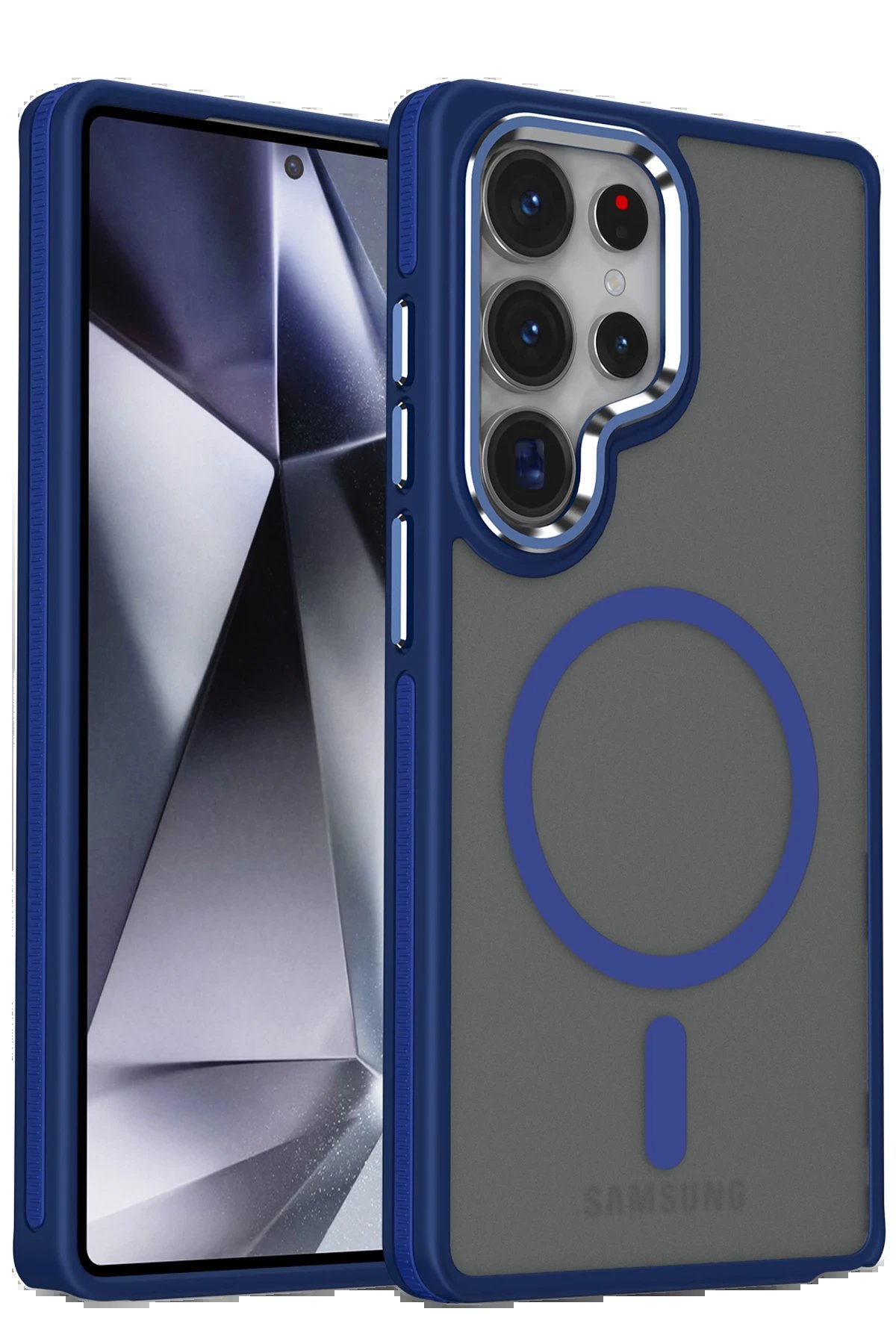 Samsung Galaxy S25 Ultra Winner Magsafe Kapak - Lacivert-(5796)