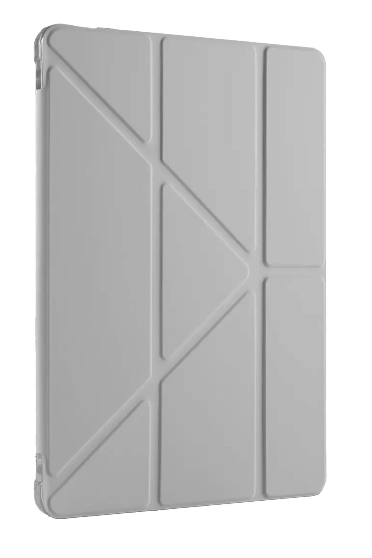 Huawei Honor Pad V9 Kılıf Kalemlikli Mars Tablet Kılıfı - Gri-(5796)