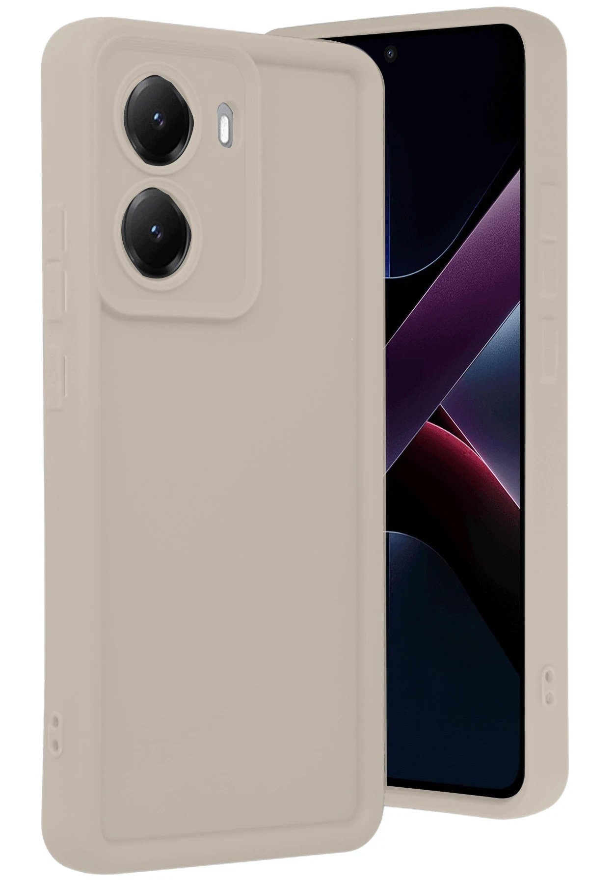 Xiaomi Poco X7 Pro Viera Silikon - Krem-(5796)