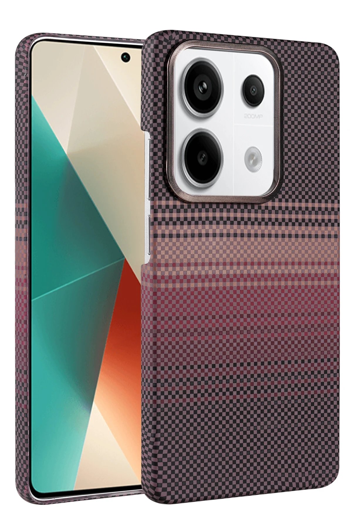 Xiaomi Redmi Note 13 Pro 4G Vega Magsafe Kapak - Çöl Titanyum-(5796)