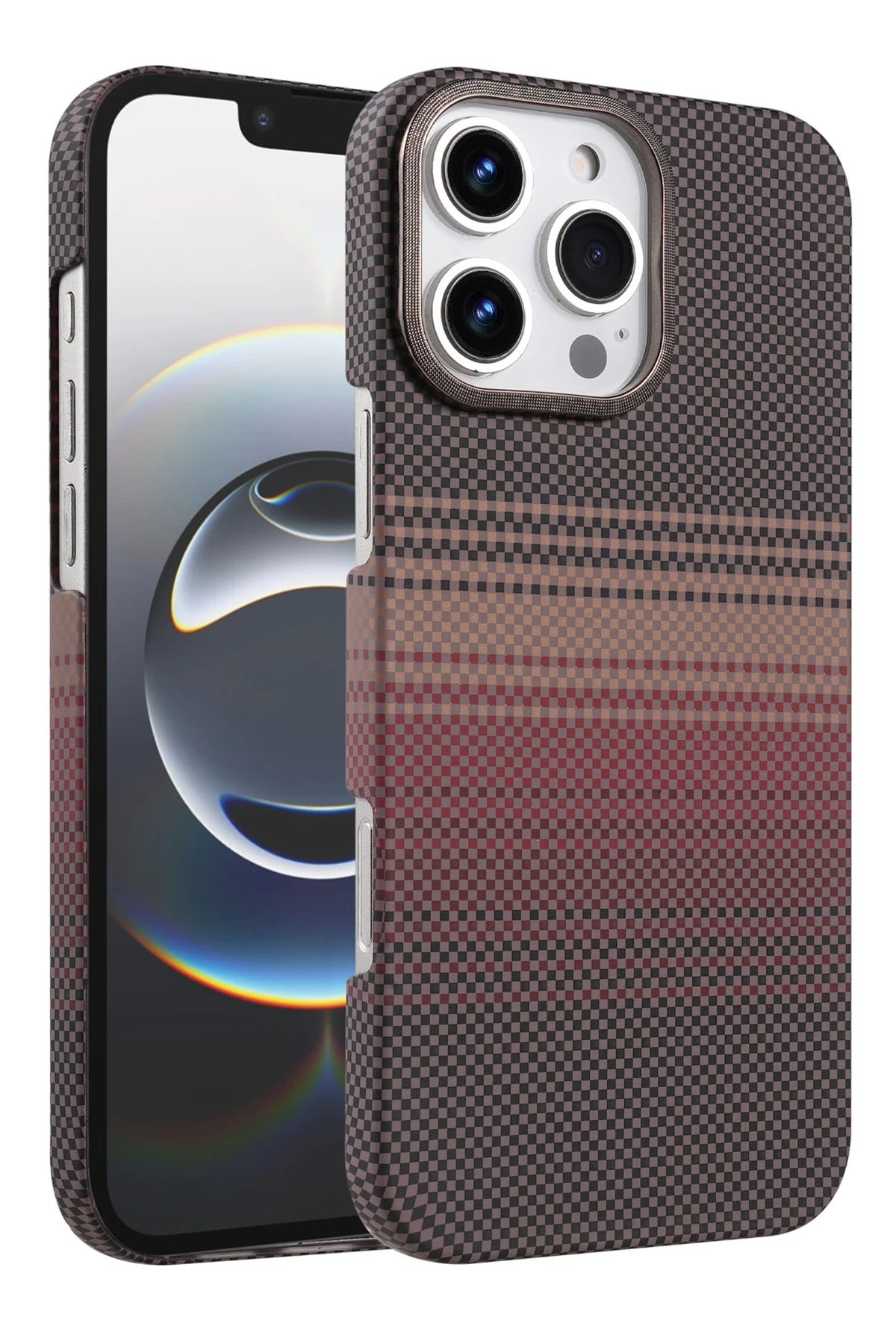 Apple iPhone 16 Pro Max Vega Magsafe Kapak - Çöl Titanyum-(5796)