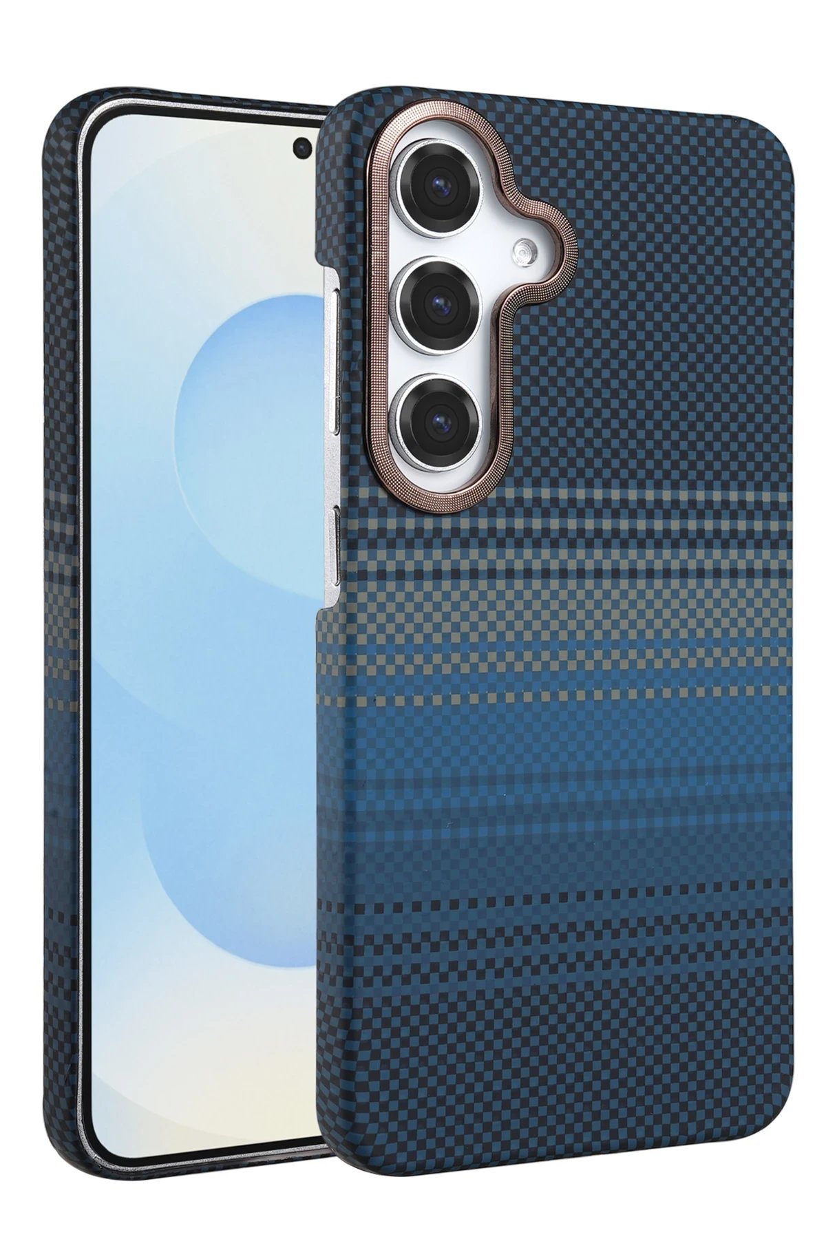 Samsung Galaxy A34 5G Vega Magsafe Kapak - Mavi-(5796)