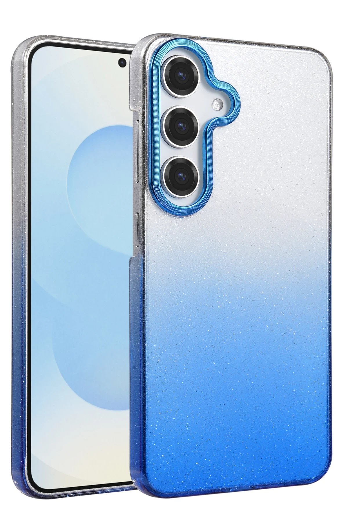 Samsung Galaxy A15 4G Glossy Kapak - Mavi-(5796)